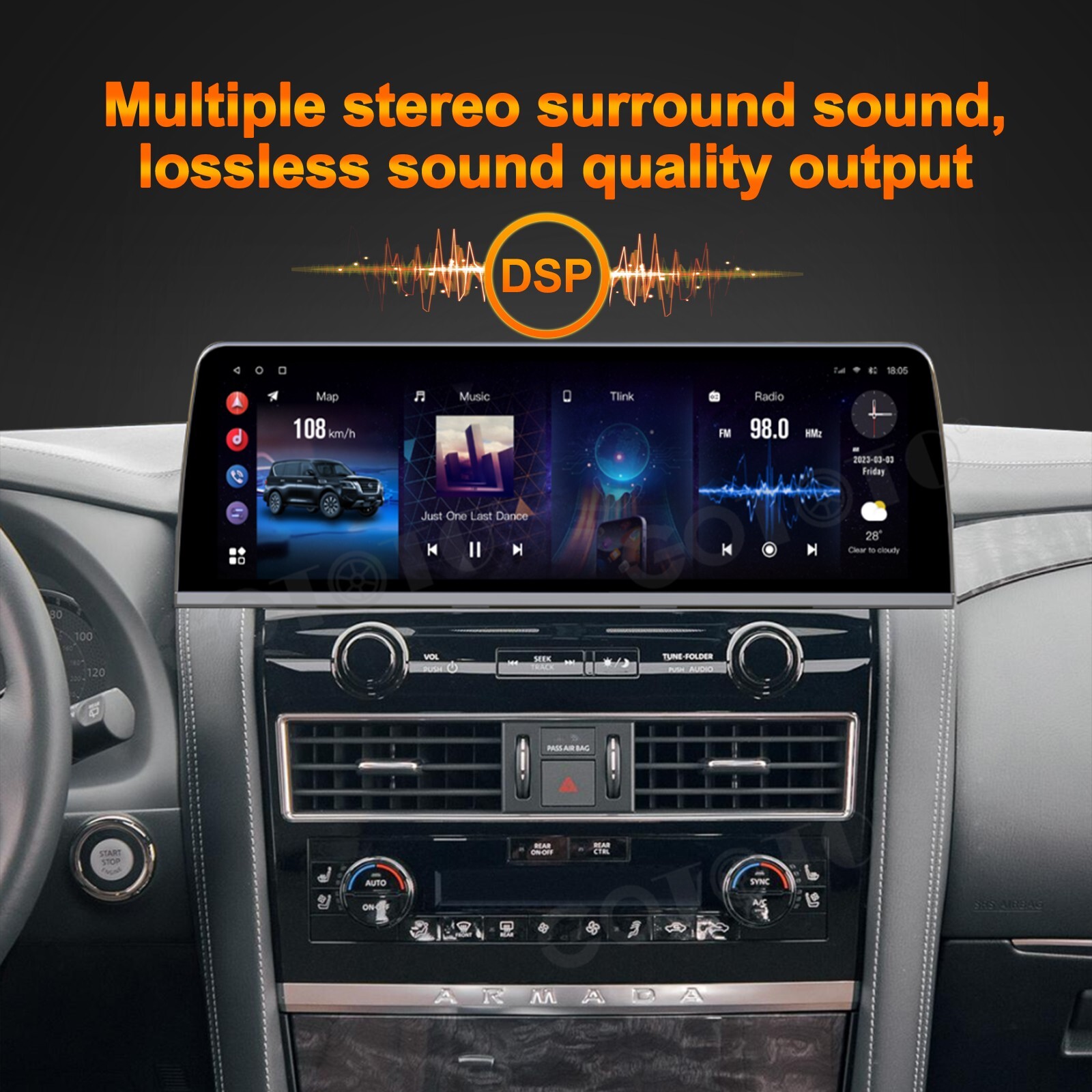 Android Car Radio for Nissan Armada Patrol Royale SL Y62 QX80 QX56 2010-2020