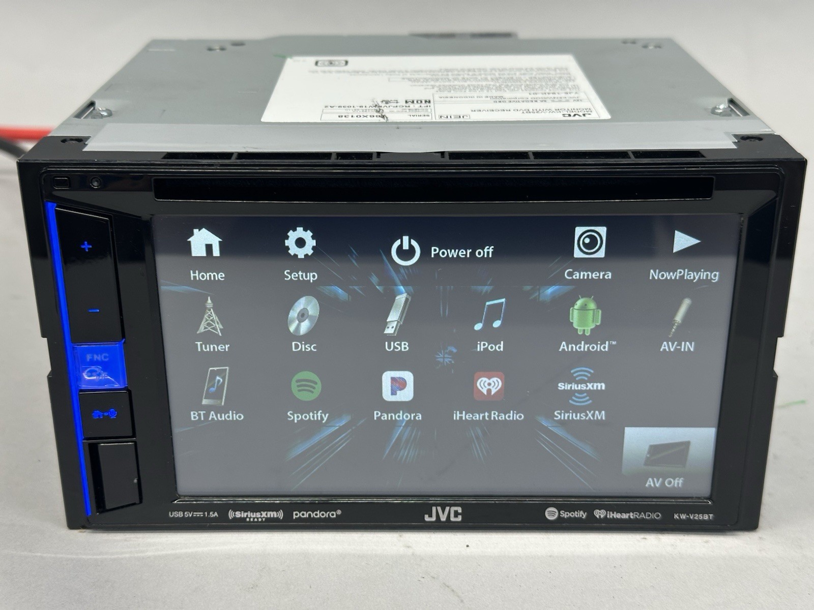 JVC KW-V25BT Double Din 6.2″ Multi-Media Radio Receiver