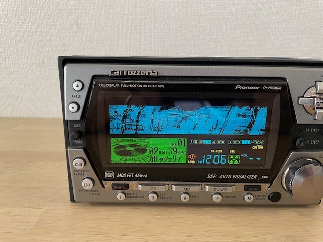 Pioneer Carrozzeria FH-P99MDR 2Din Car Audio CD MD Bluetooth Player Tested