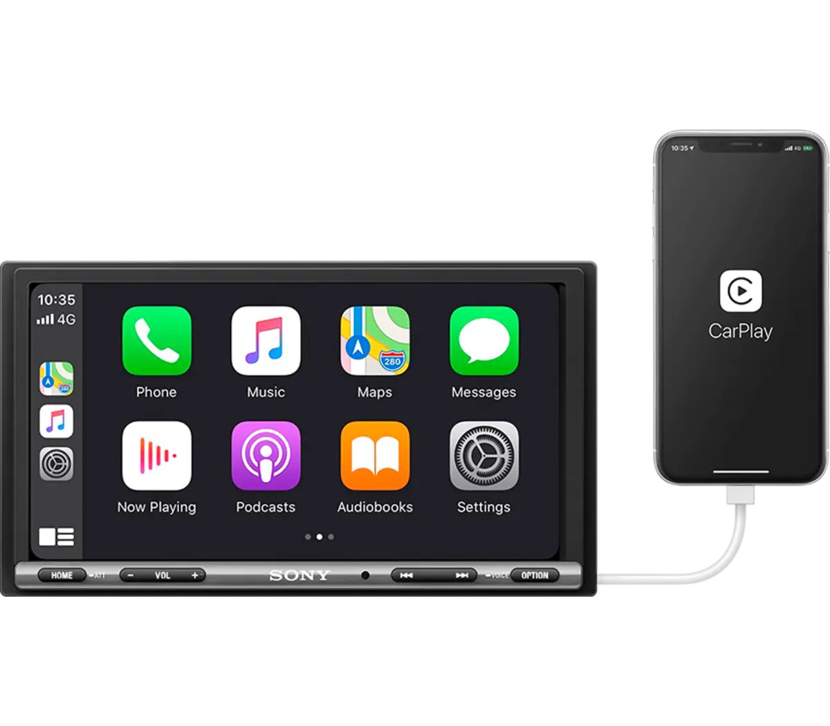 Sony XAV-AX150 6.95″ Apple CarPlay Android Auto Bluetooth Car Stereo