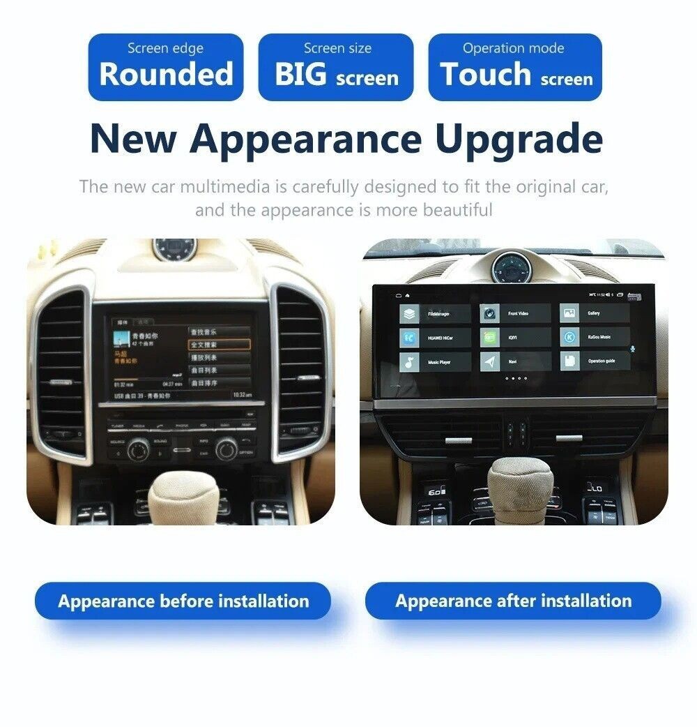 12.3″ For Porsche Cayenne 2011-2017 Android 13 Car Stereo Radio Carplay GPS Navi