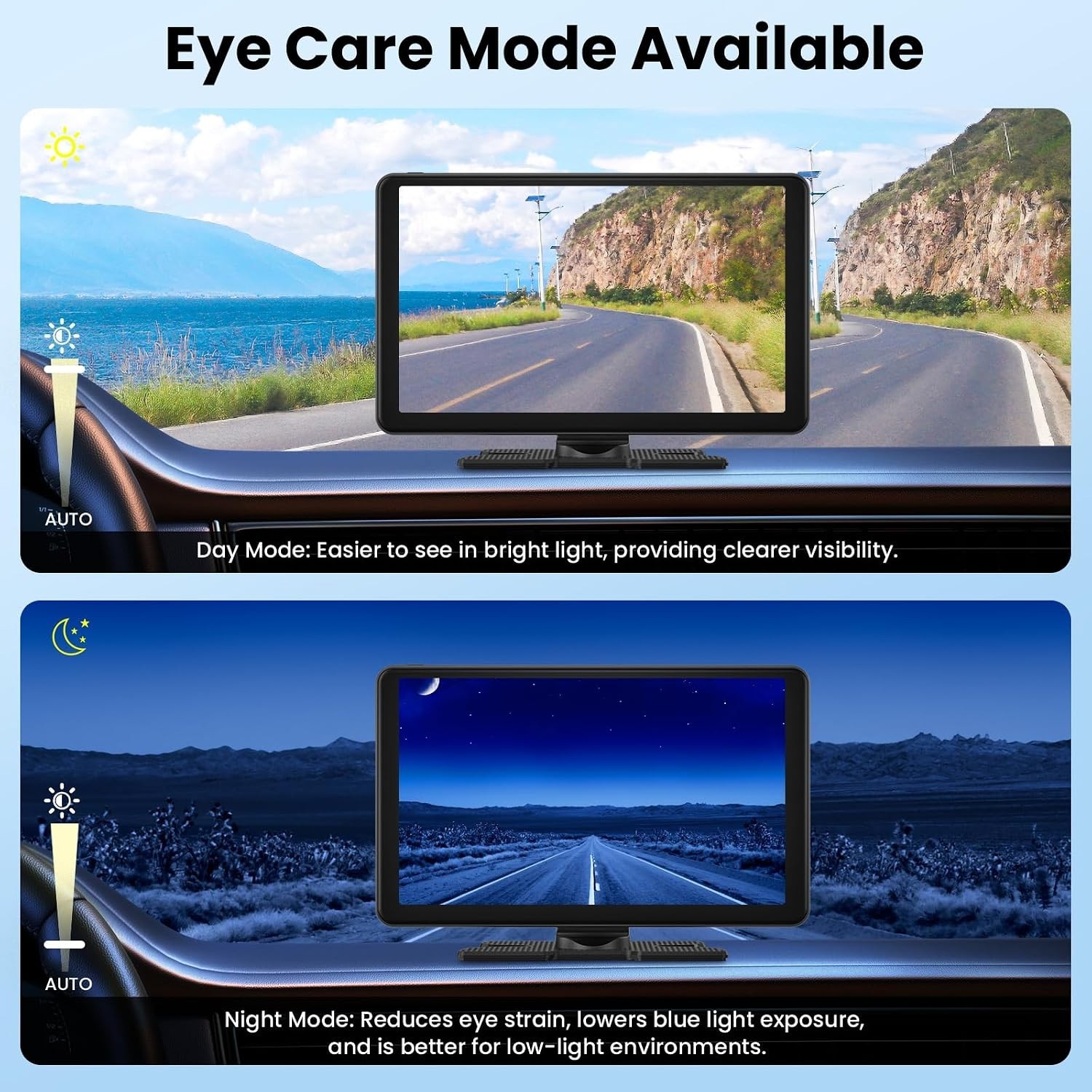 9-Inch Wireless Carplay Screen with 4K Dash Cam & 1080p Backup – Ultimate Safety