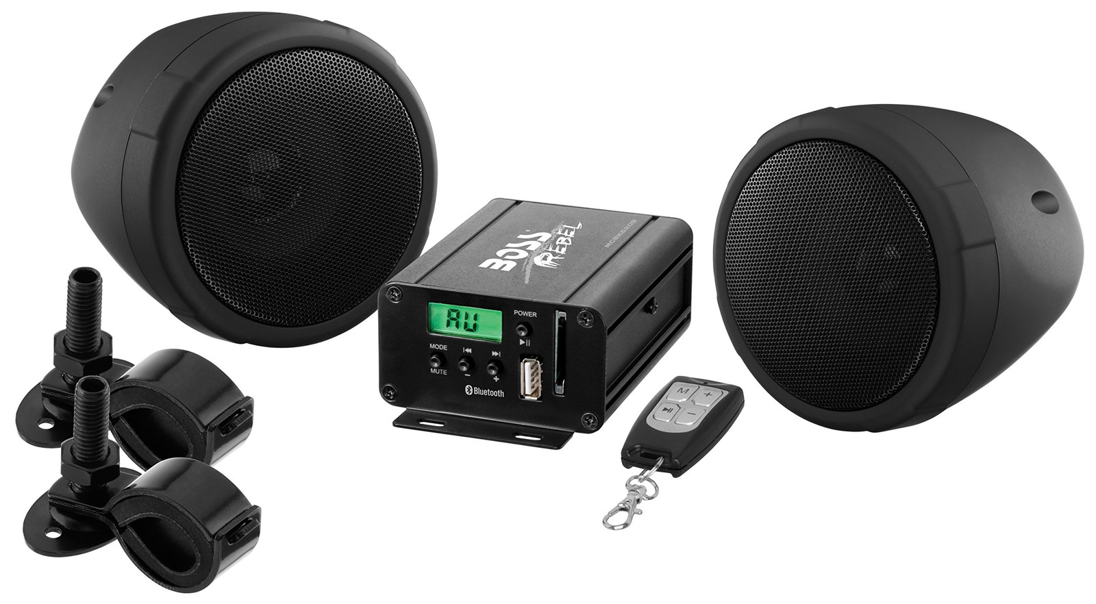 Boss Audio MCBK520B Motorcycle Speakers & Amplifier Audio Sound System