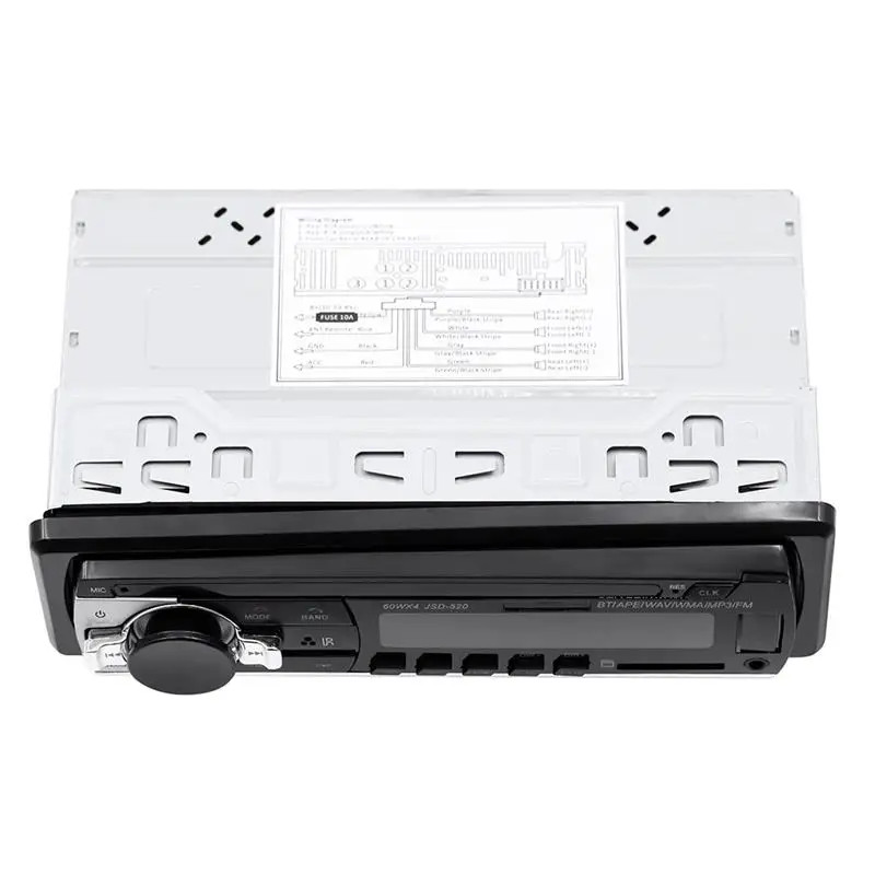 Car Radio Bluetooth Stereo MP3 Player 2USB/TF/FM/AUX Head Unit CD Single 1 DIN