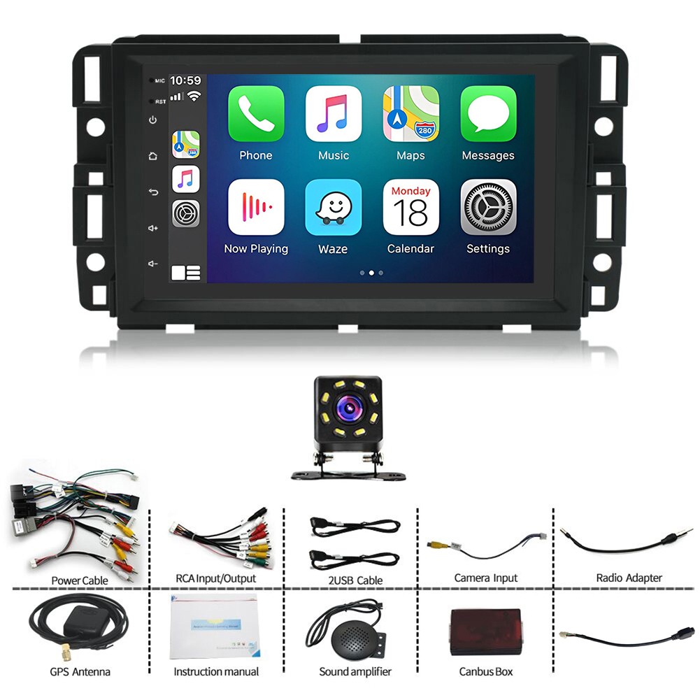 7″ Android 13 Car Stereo GPS CarPlay WiFi for Chevy GMC Silverado FM Radio 2+32G