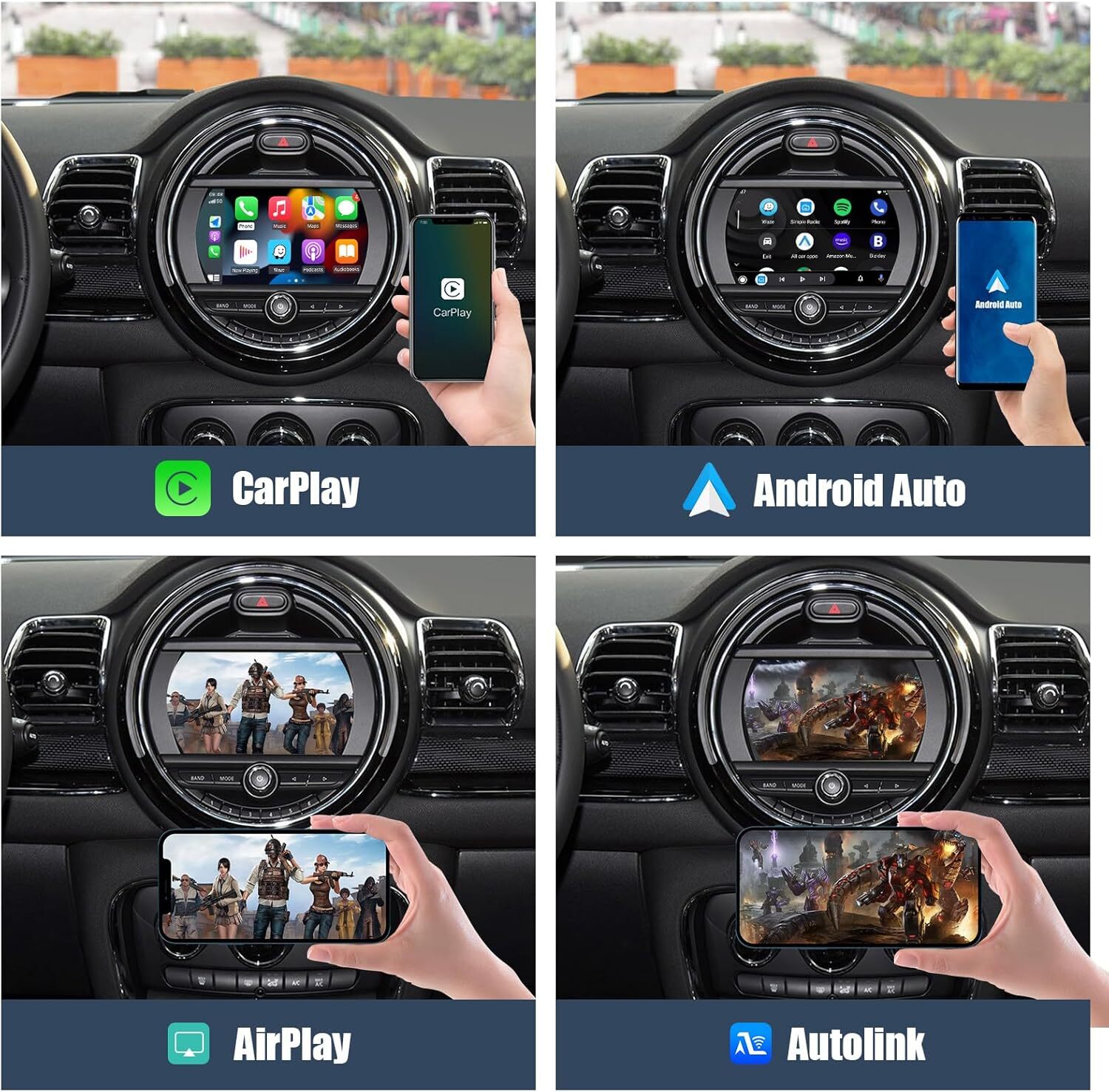 Android Auto/Wireless CarPlay for BMW Mini R59 R60 R61 F54 F55 F56 F57 Module