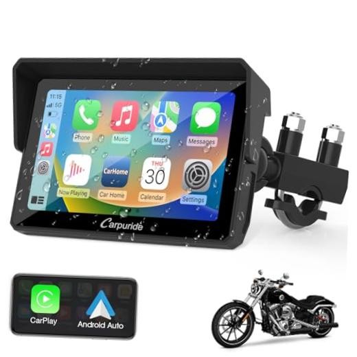 W502 Motorcycle GPS Wireless Portable Carplay/Android Auto Carpuride w502