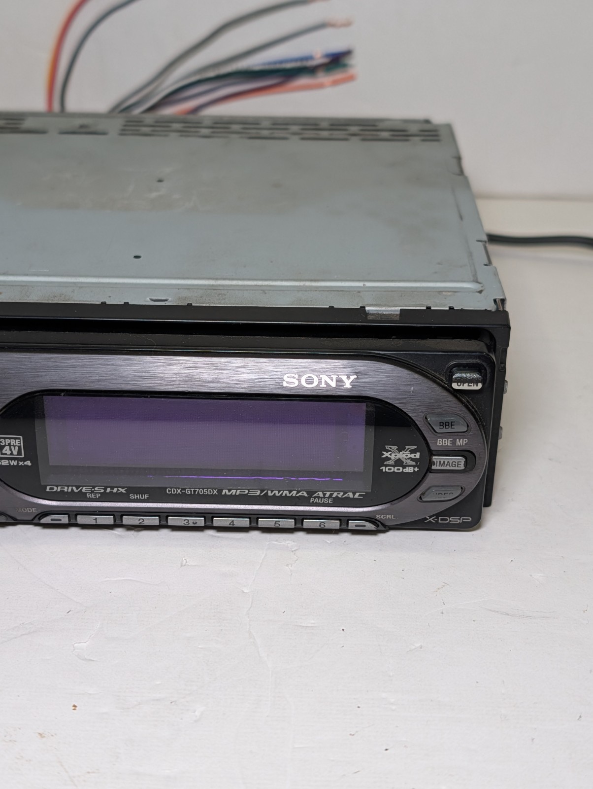 Sony Xplod CDX-GT705DX Car Stereo CD MP3 WMA Player Drive SHX X-DSP – For Parts