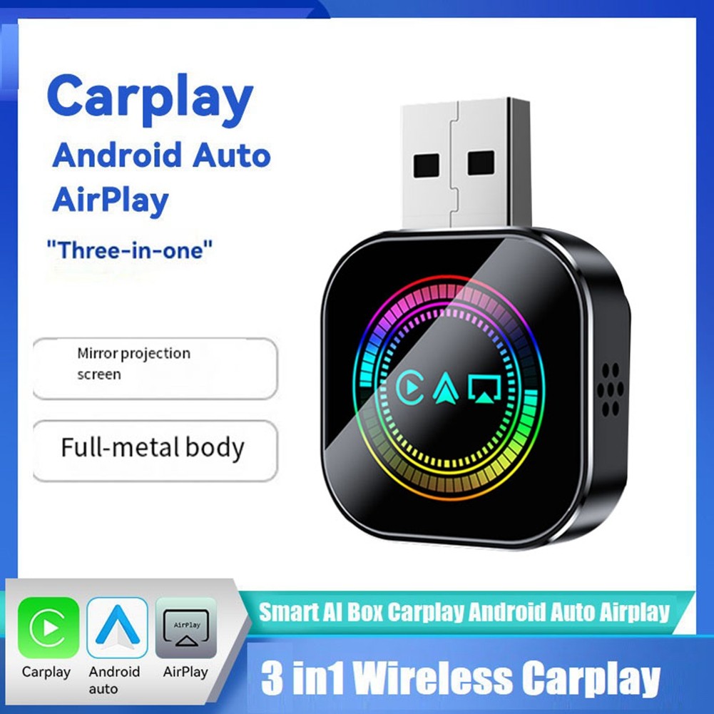 3 In1 Carplay Adapter Carplay Airplay Android Auto USB Dongle