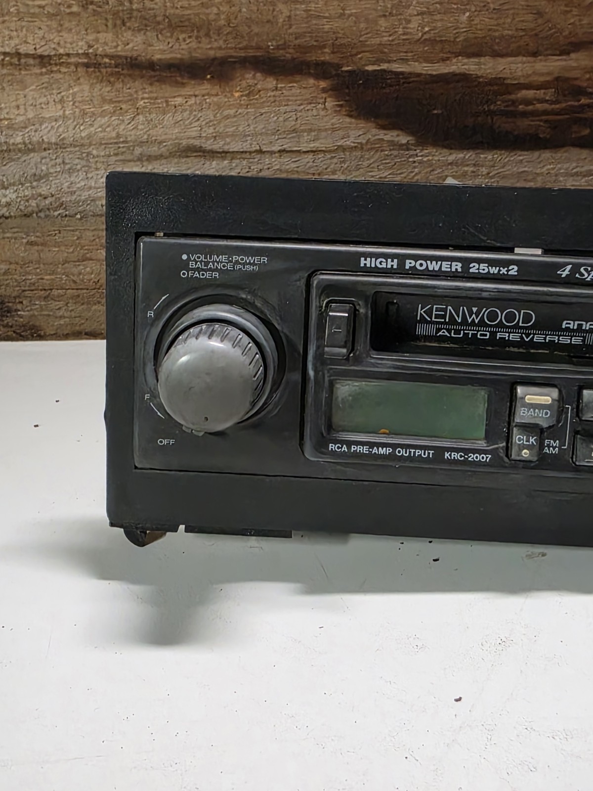 Vintage Kenwood KRC-2007 Indash AM/FM Cassette Receiver