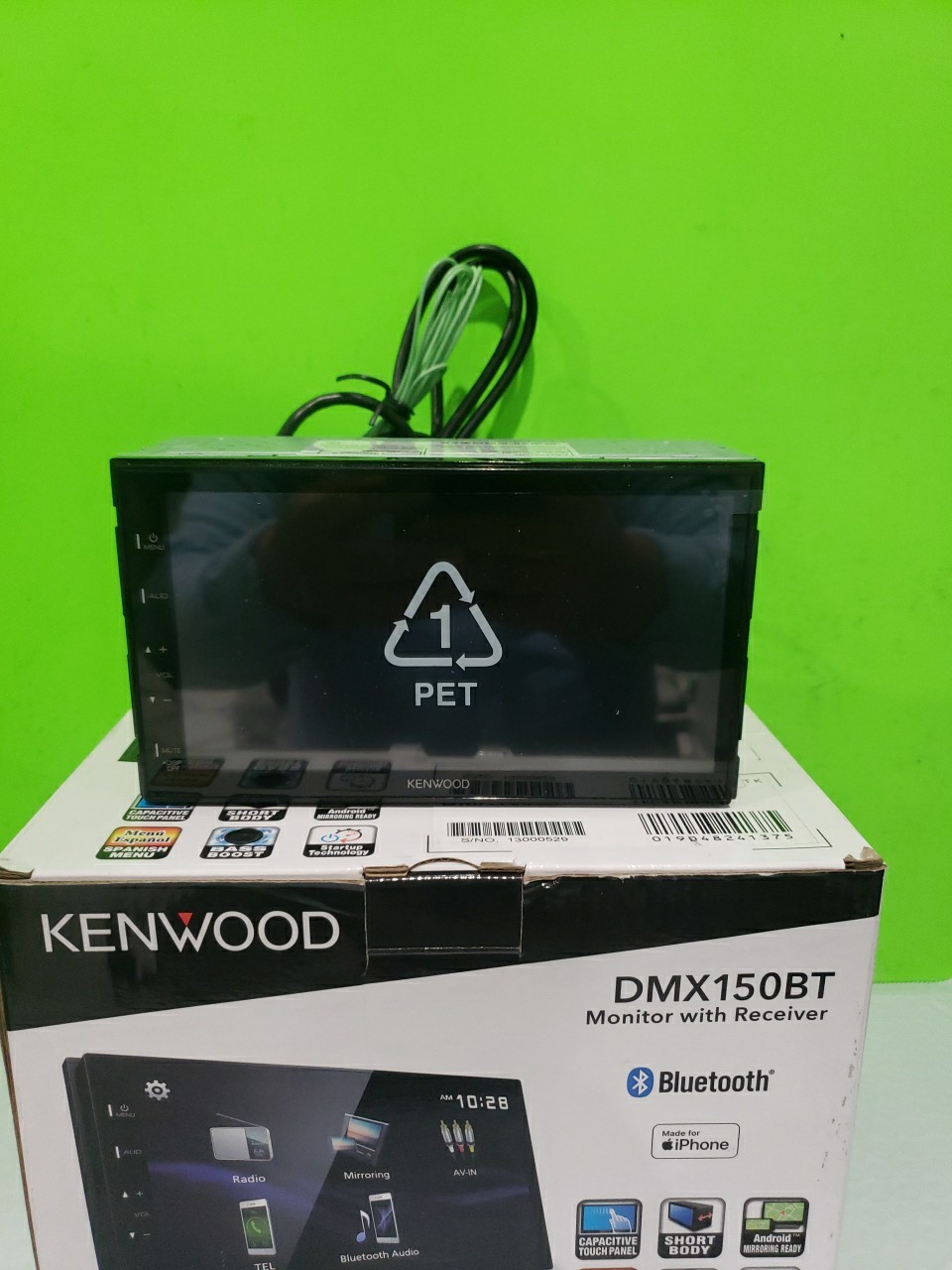 KENWOOD DMX150BT 6.8 Capacitive Touchscreen Digital Multimedia Receiver-OPEN BOX