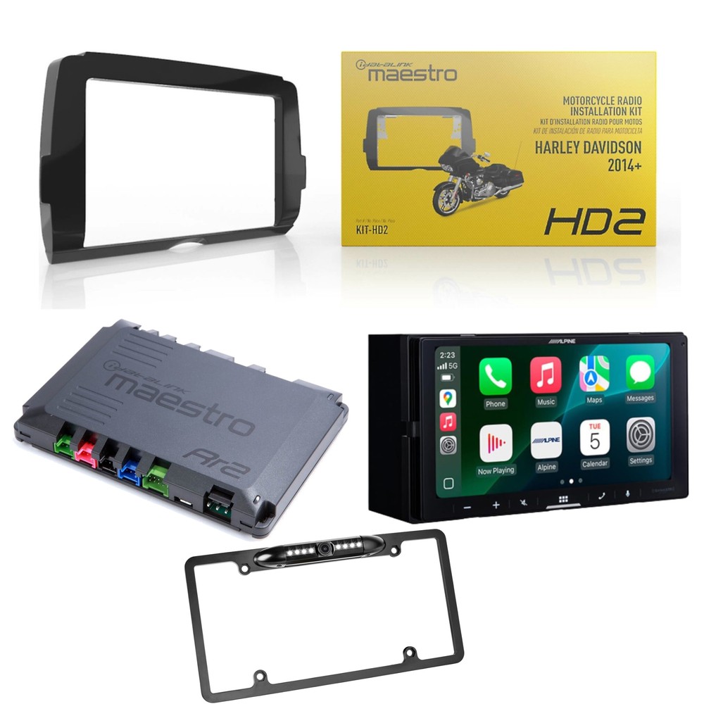 Alpine ILX-W770M Factory Radio Upgrade Kit for 2014-2025 Harley Davidson