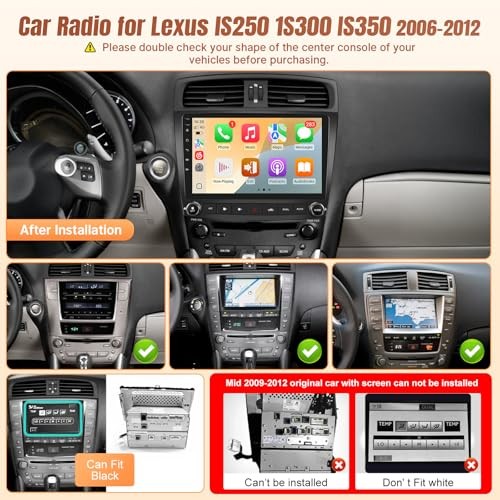 2+32GB Upgrade Car Radio for Lexus IS250 IS300 IS350 2006-2012 4-Core, 2+32GB
