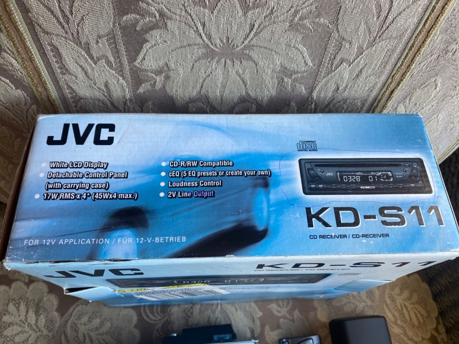 JVC KD-S11 Car CD-R/RW CompatiblePlayer Receiver AM/FM Detachable Face Brand New