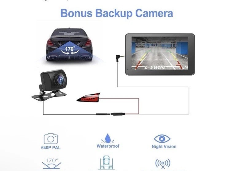Hieha Wireless Carplay 7″ HD Portable Touchscreen Car Stereo w/Apple & Android