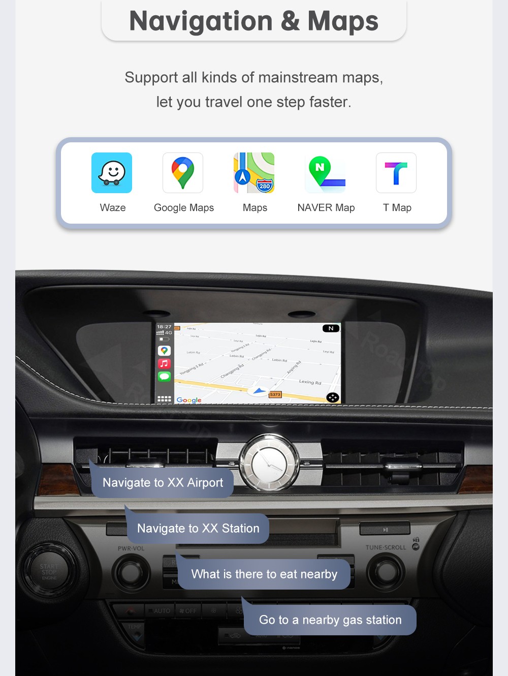 Wireless Carplay Android Auto Module For Lexus ES 2014-2019 Mirror Link AirPlay