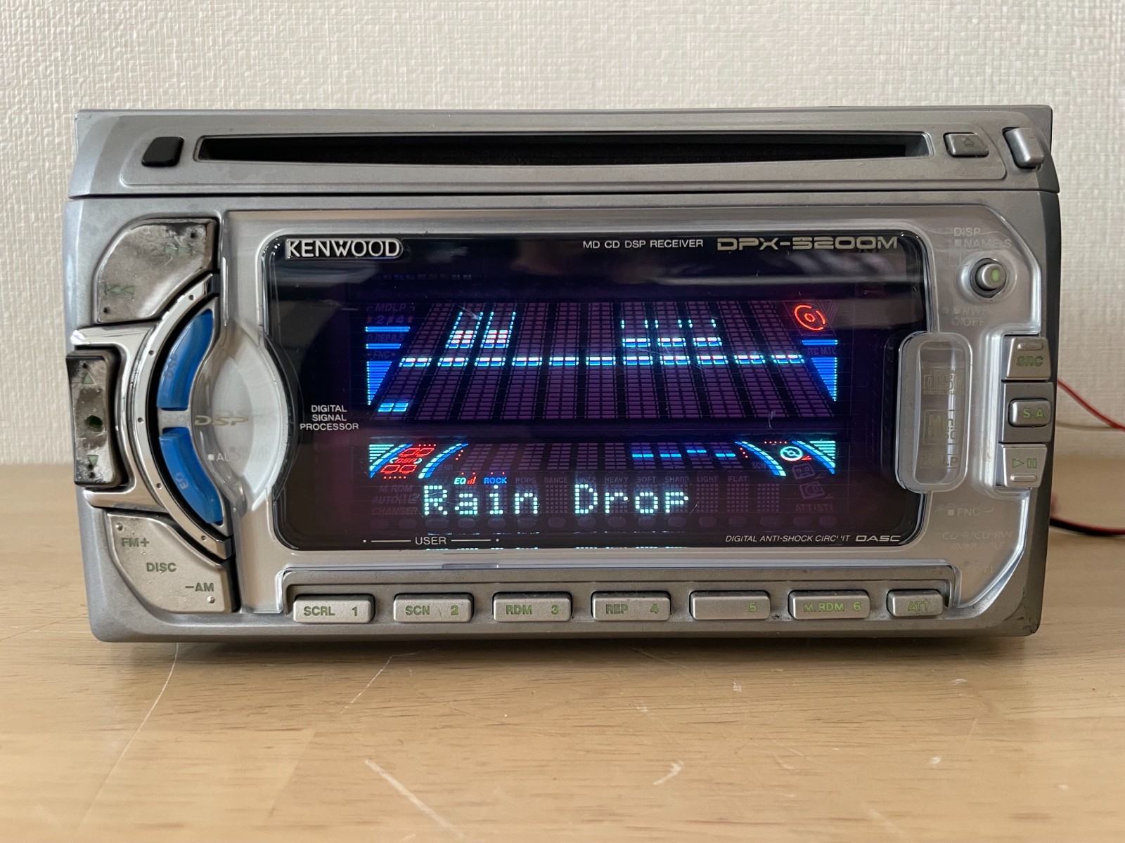 KENWOOD DPX-5200M 2DIN Car Audio CD MD MDLP Player Operation Confirmed Very Good