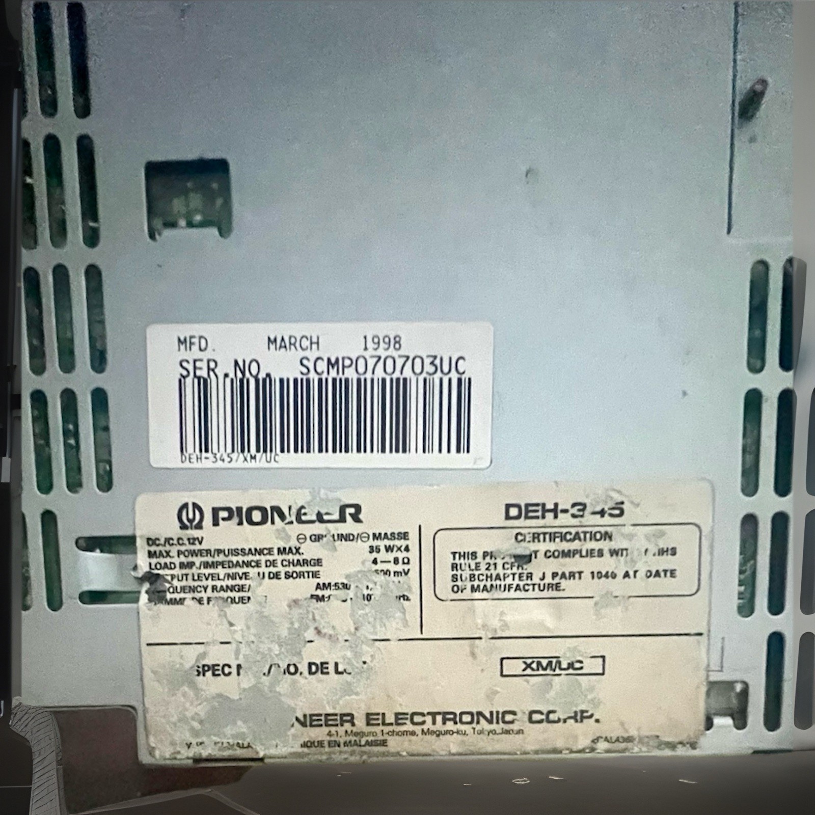 Pioneer DEH-345