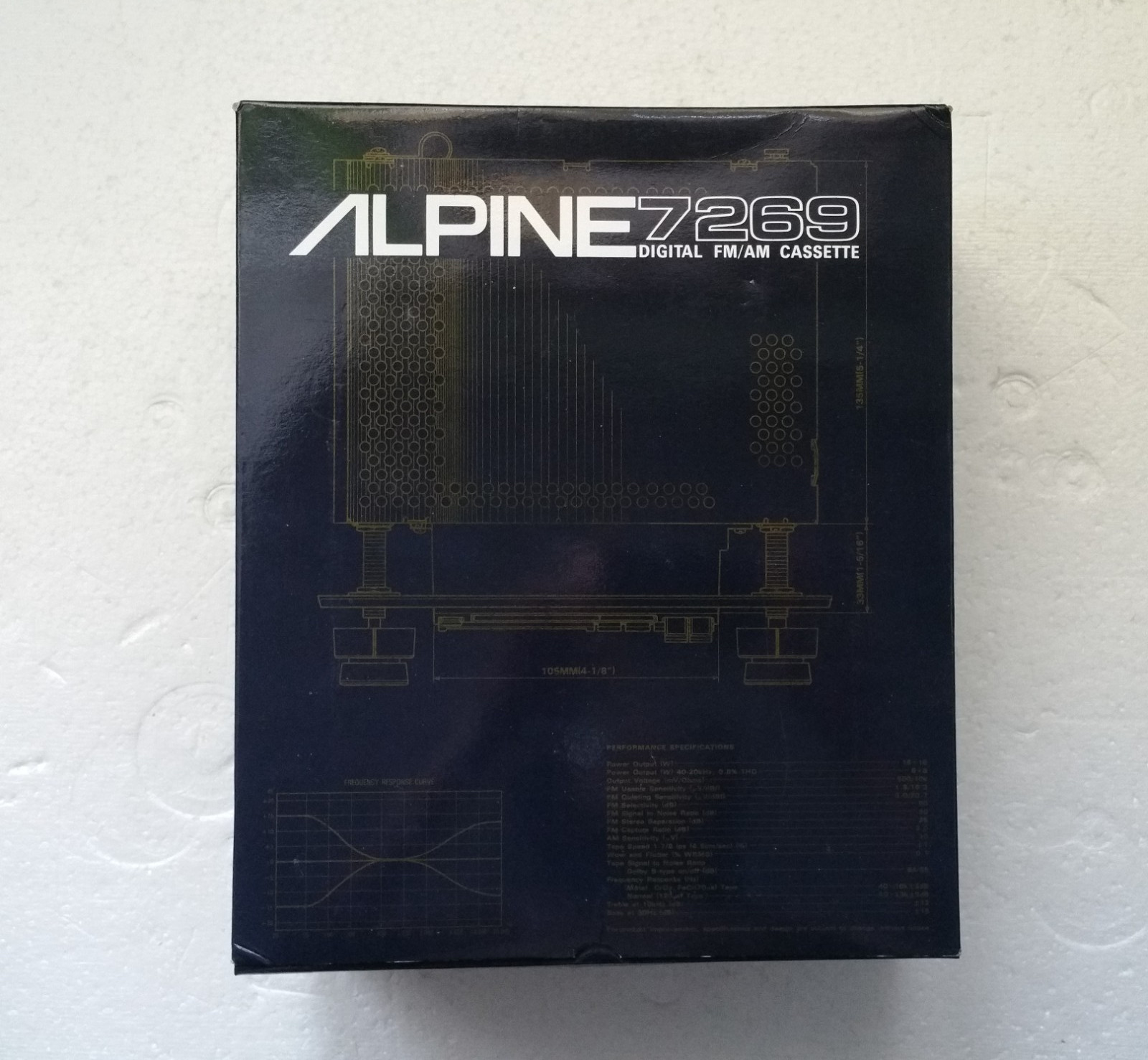 Vintage Alpine Head Unit Old school Cassette Player Tape Car radio BMW E30 E36