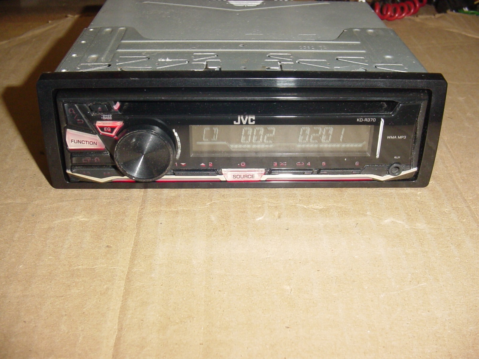 JVC KD-R370 wma/mp3/CD Player Front AUX Input