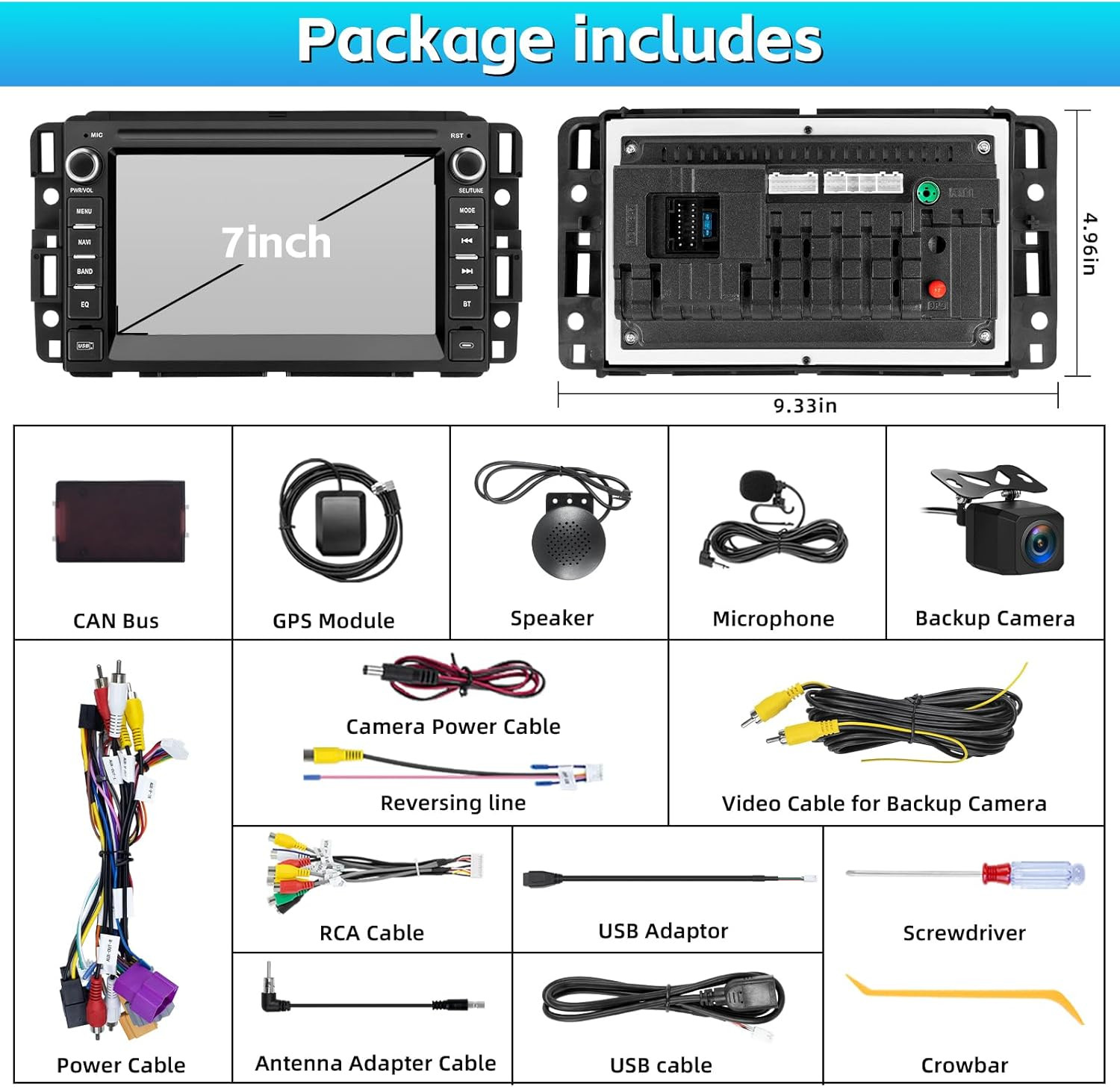 Car Stereo Radio for Chevy Silverado 2007 2008 2009 2010 2011 2012 2013, Chevy S