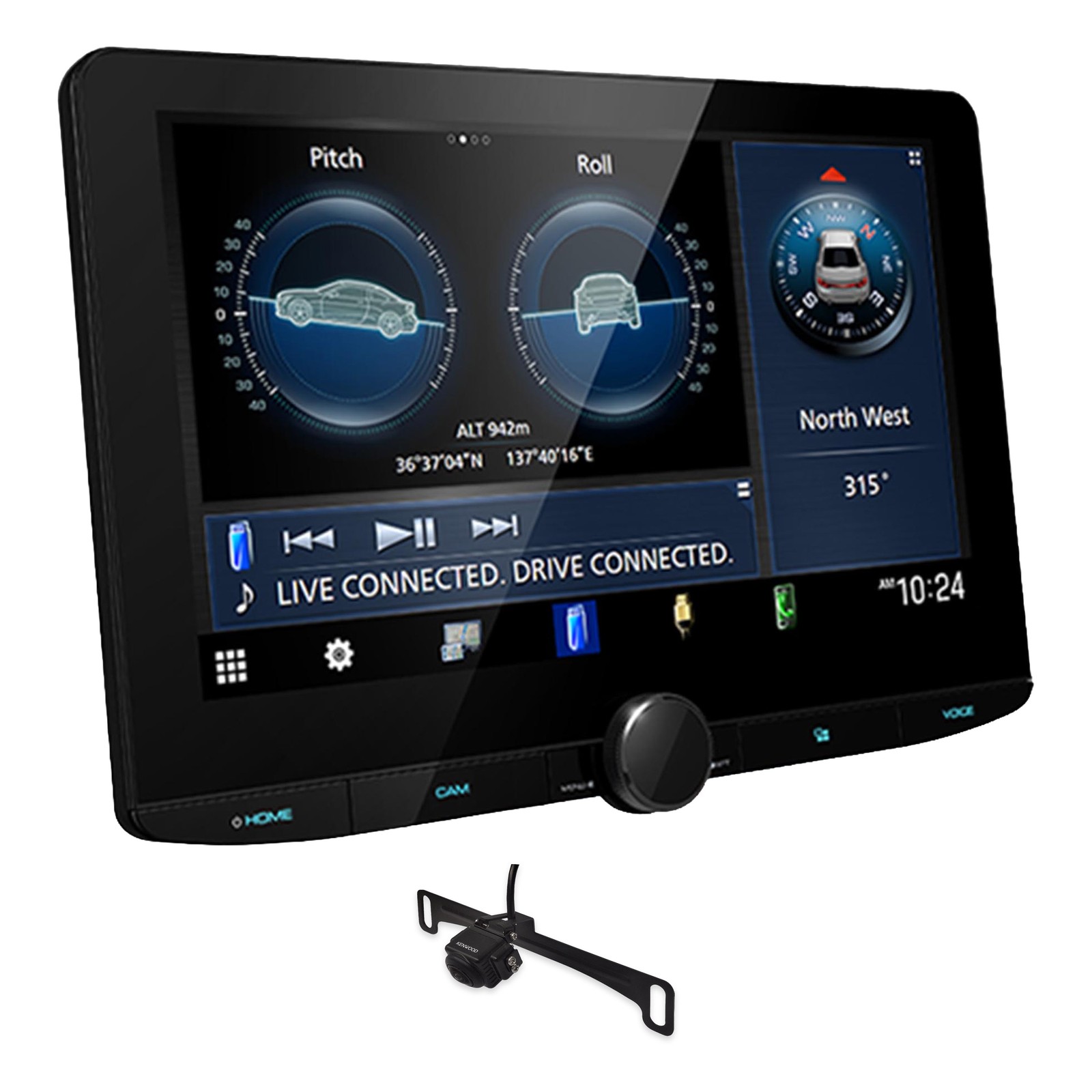 KENWOOD DMX1038S 10.1” Touchscreen Car Stereo Radio – Double DIN Bluetooth Re…