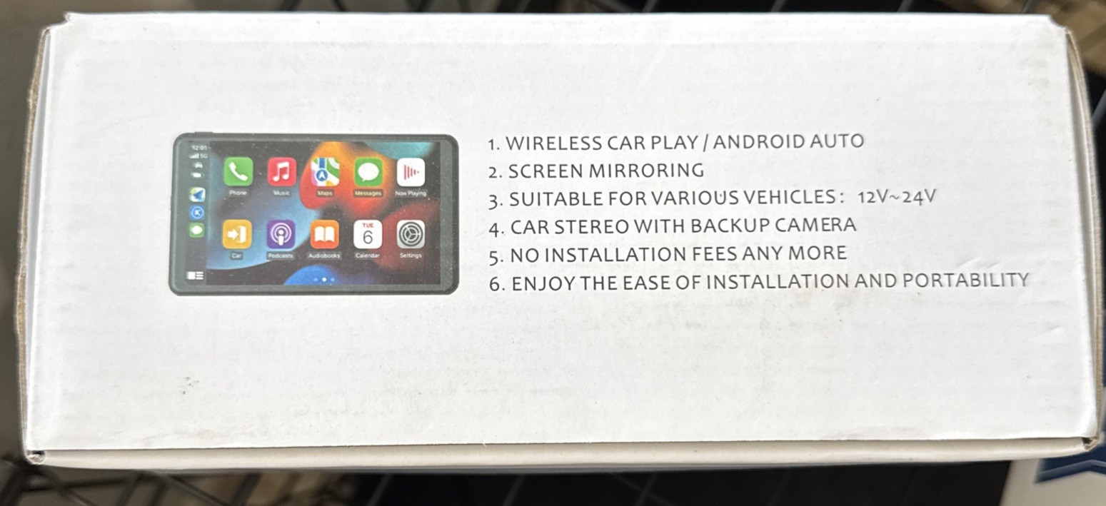 Portable 7″ Wireless Car Stereo BRAND NEW