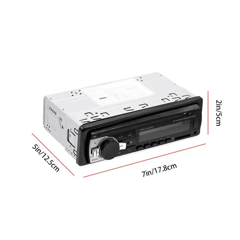 Car Radio Bluetooth Stereo MP3 Player 2USB/TF/FM/AUX Head Unit CD Single 1 DIN
