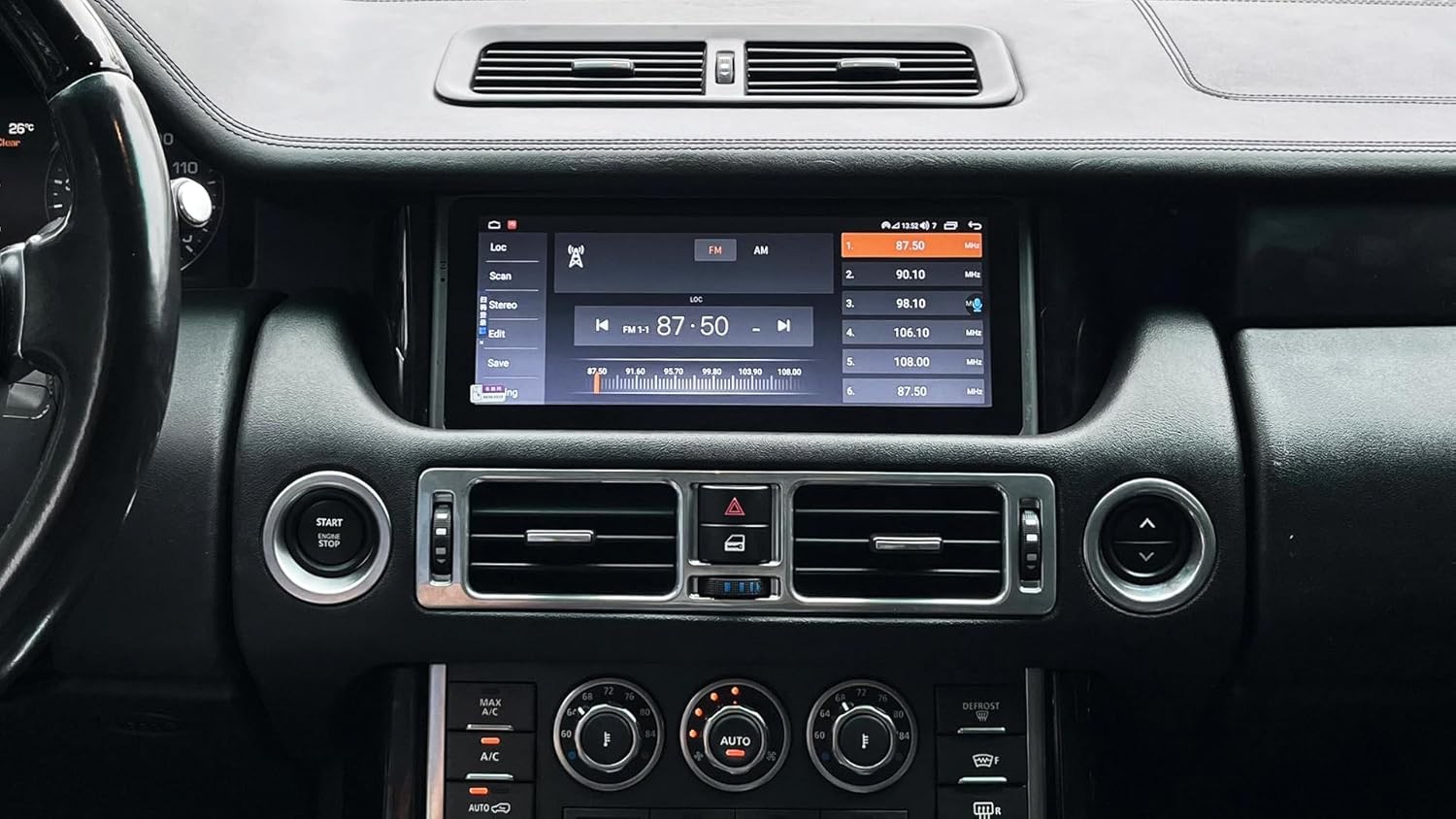 10.25″ Vertical Android Radio For Land Range Rover V8 L322 2005-2012 4+46GB