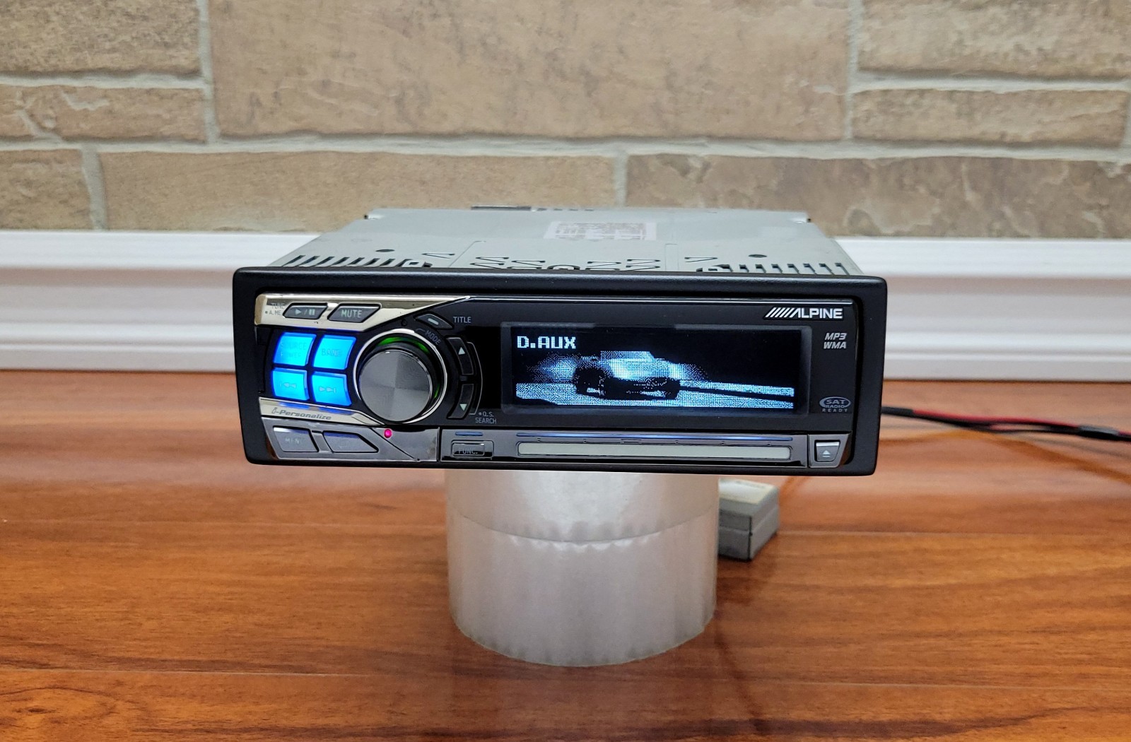 SUPER RARE ALPINE CDA-9855 CD PLAYER with DSP and BLUETOOTH ADAPTER