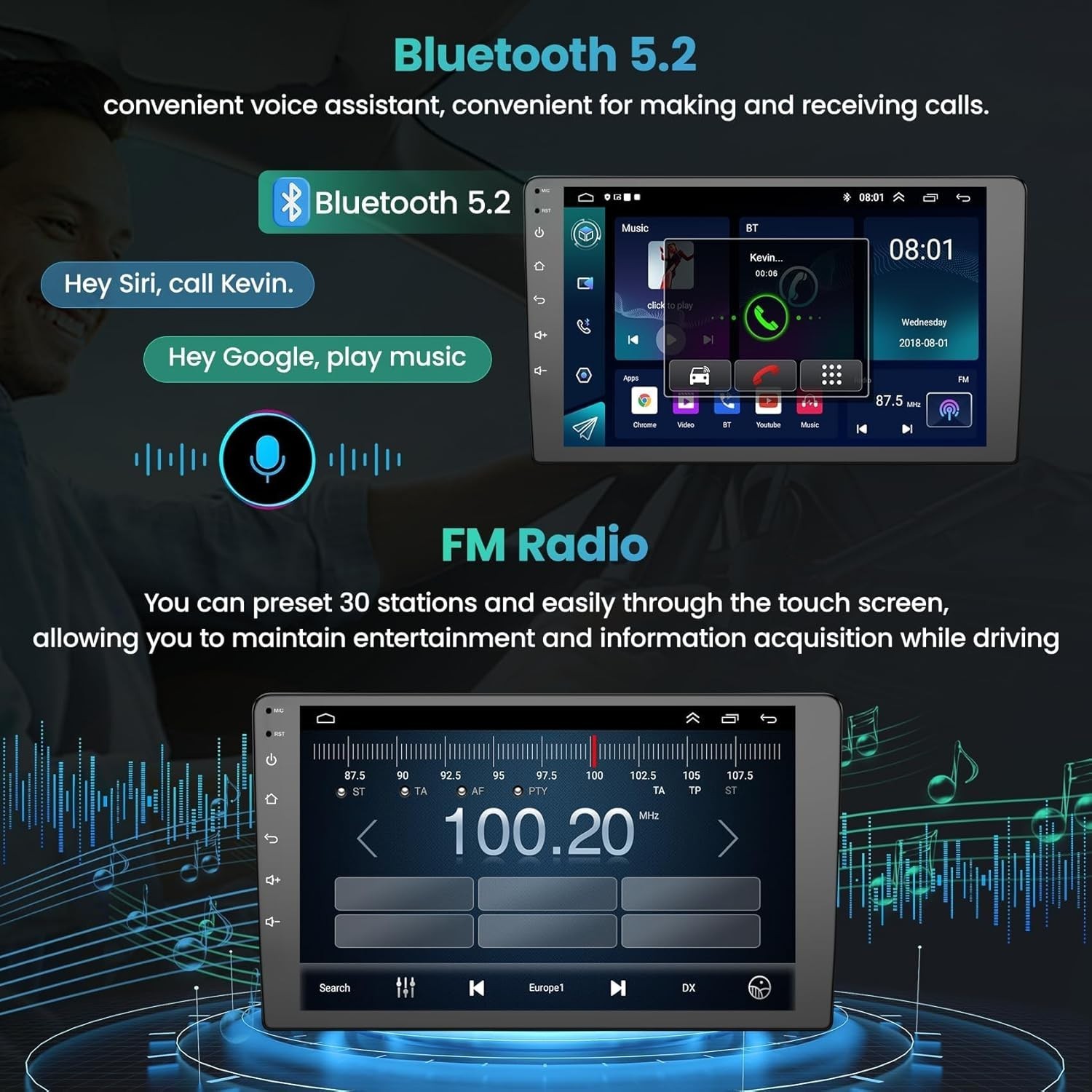 10″ 8Core 4+64G Android Auto Carplay Stereo for Honda CRV 2012-2016