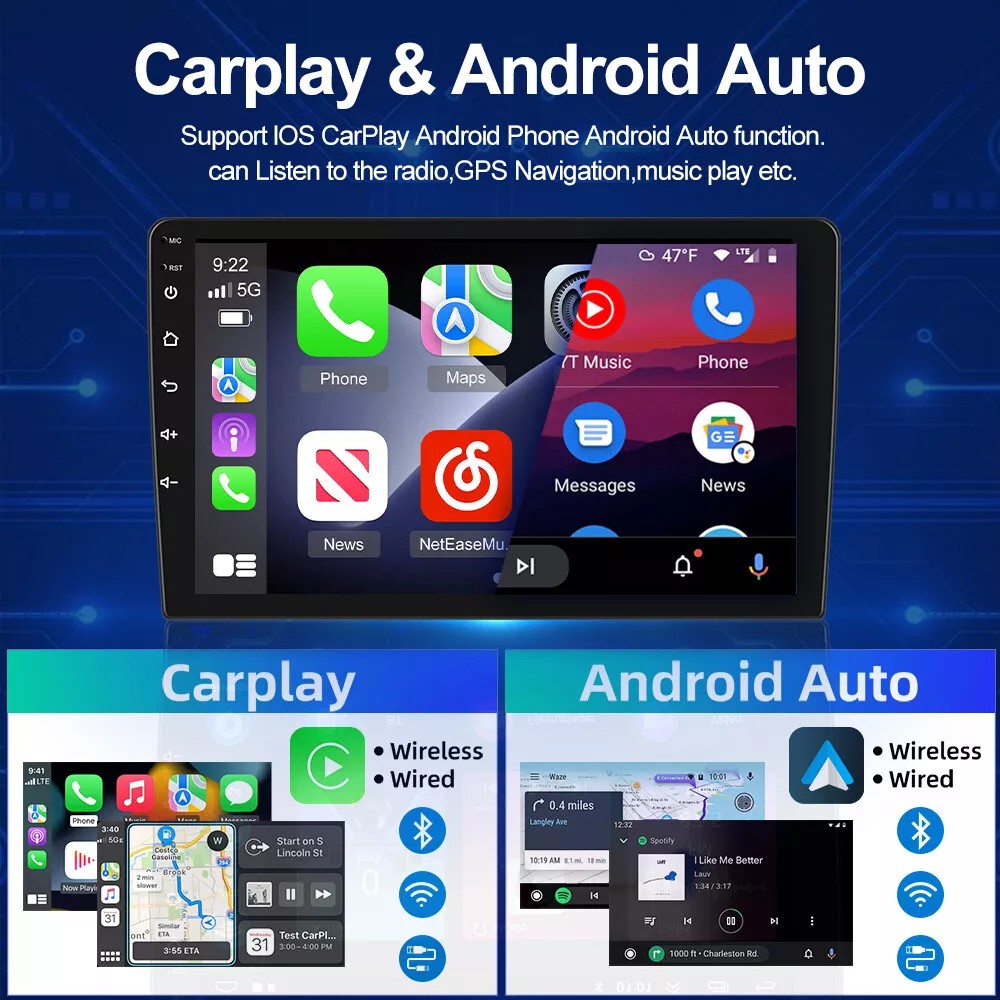 For 2007-2011 Honda CRV Android 15 Apple Carplay Car Stereo Radio GPS Navi WIFI
