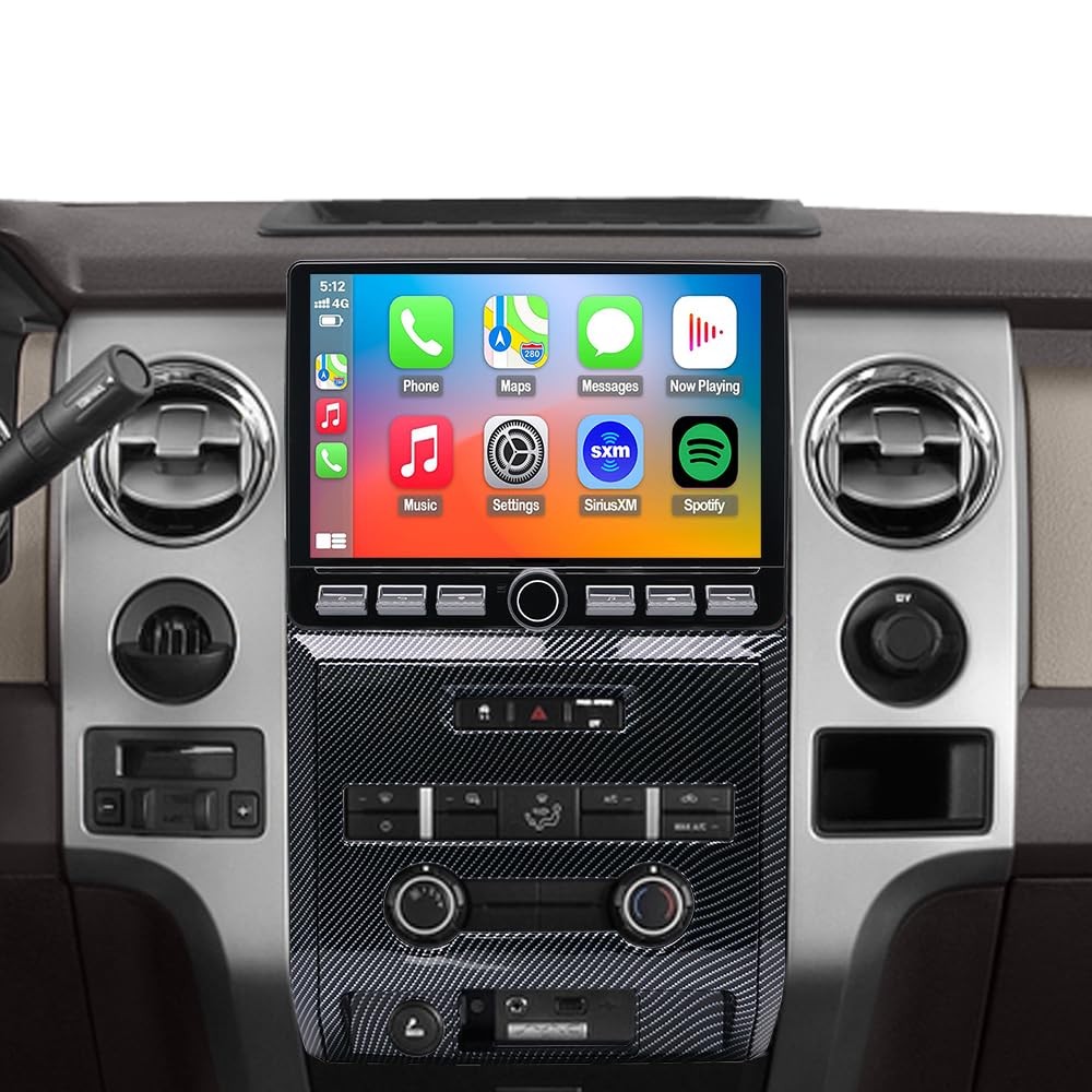 QLED Radio for Ford F150 2009 2010 2011 2012,2013 2014 STX XL Upgrade,Carbon …