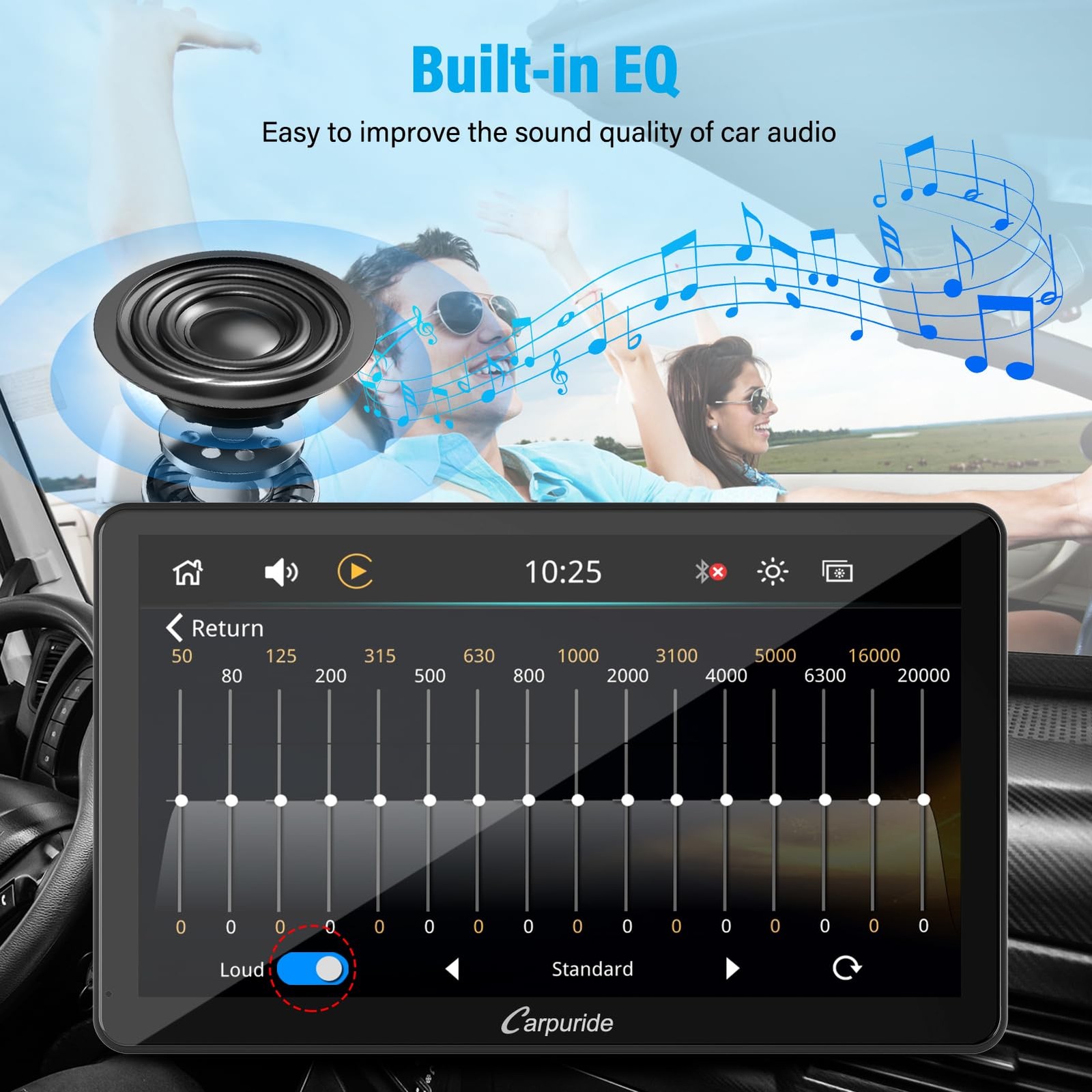 Carpuride 10.1″ Wireless CarPlay Android Auto IPS Touch Screen Stereo 2024