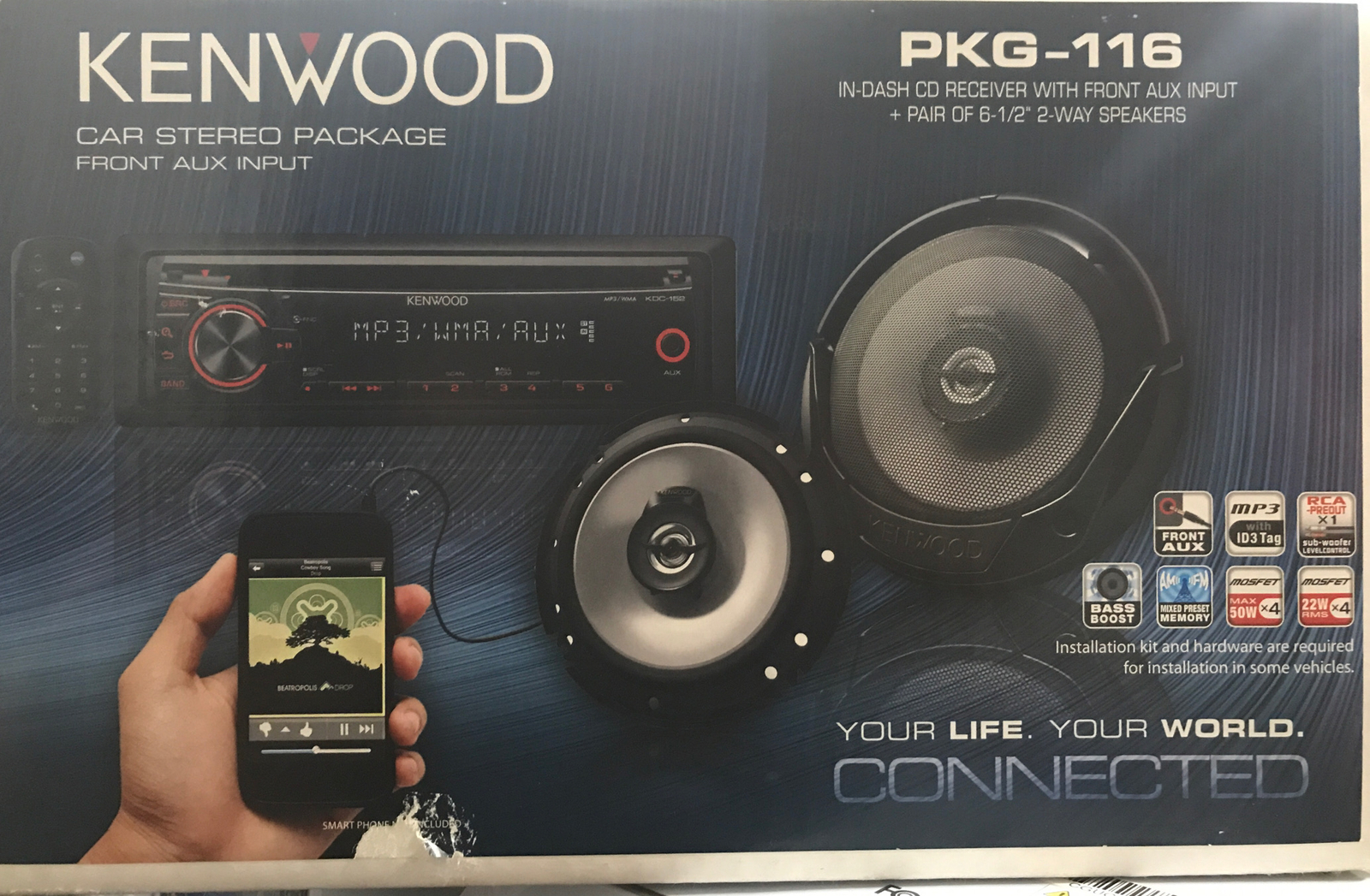 KENWOOD Car Stereo Package