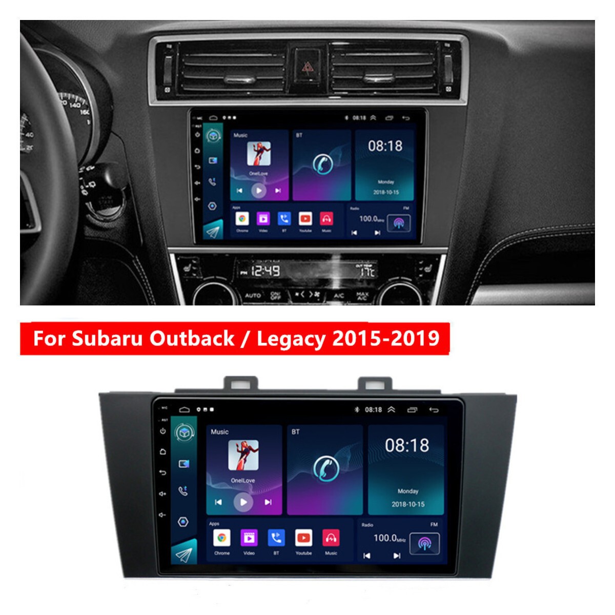 Car Multmedia Player Wifi FM Head Unit Fit For 2015-2019 Subaru Outback Legacy