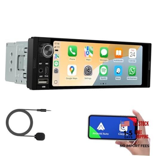 6.36-Inch Single Din Touchscreen Car Stereo – Linux System Single 6.36-SD-02