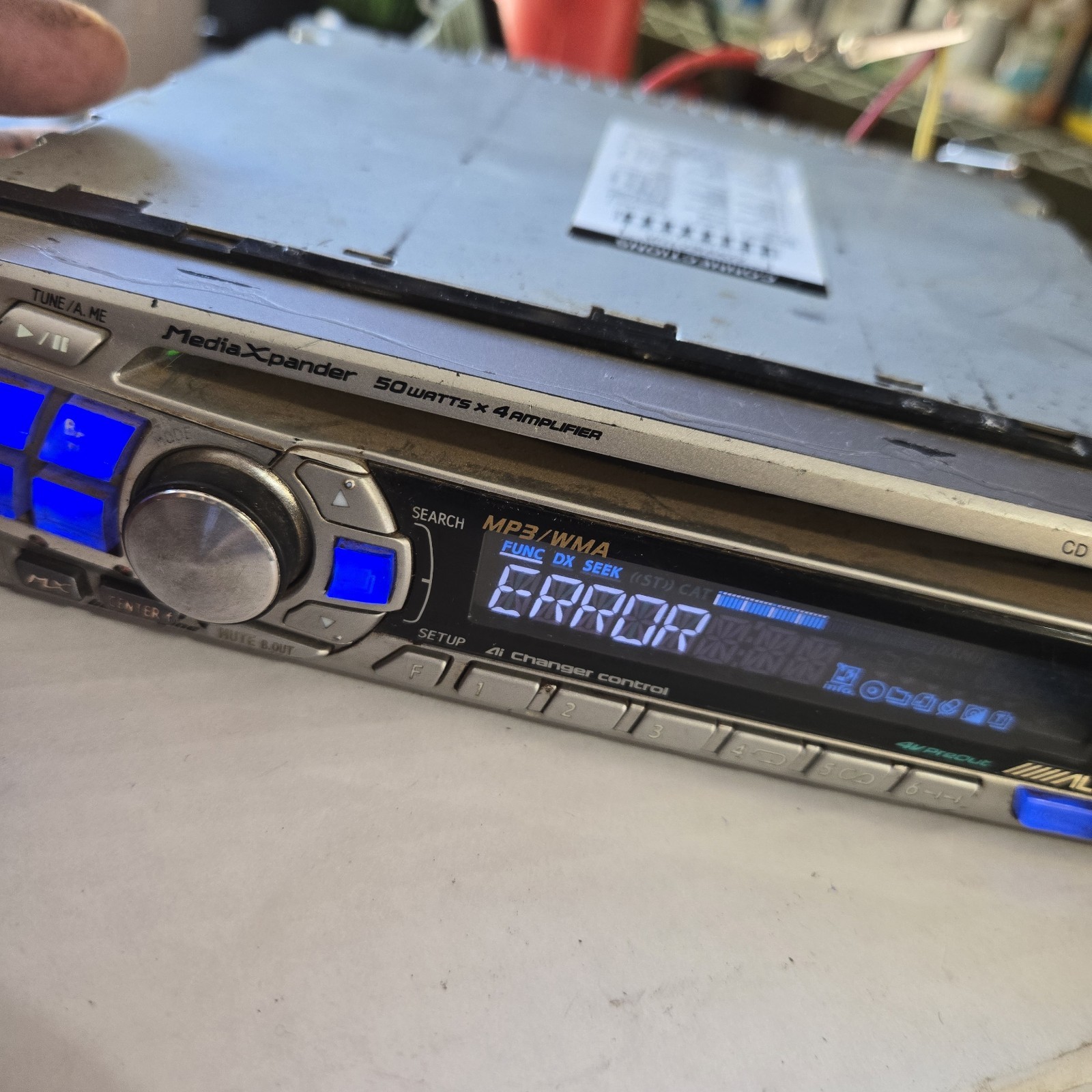 Alpine CDA-9807 CD Player In Dash Receiver For Parts