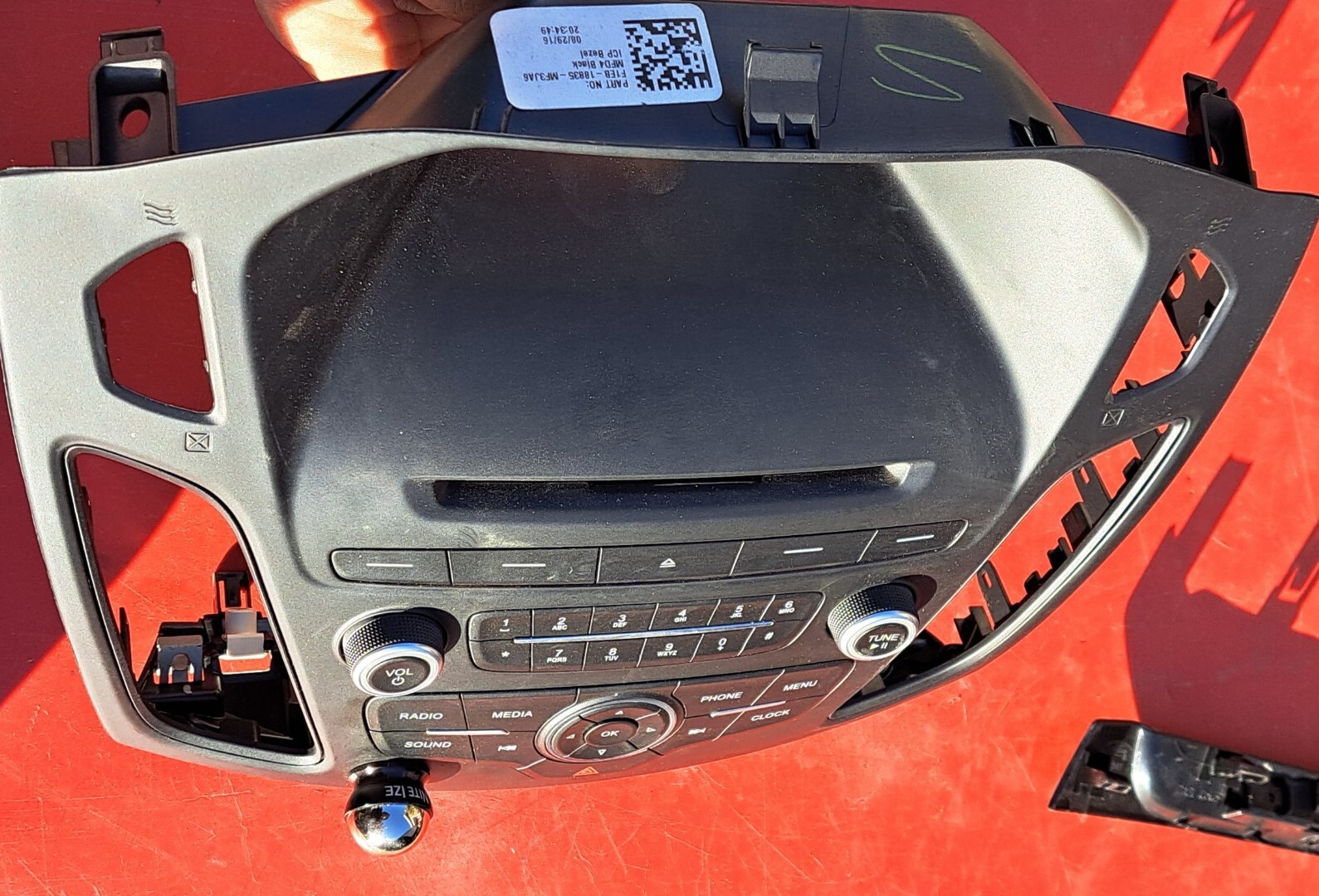 Ford Focus 15 16 17 18 Factory Radio Button Control Bezel Trim F1EB18835MF3JA6