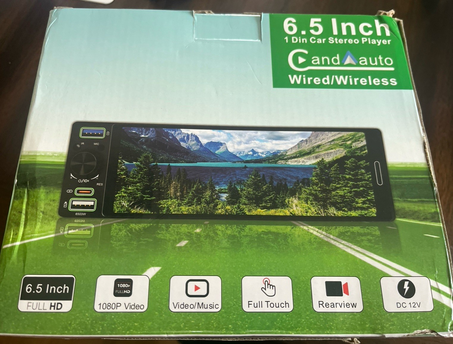 6.5 Inch 1 Din Car Stereo Player