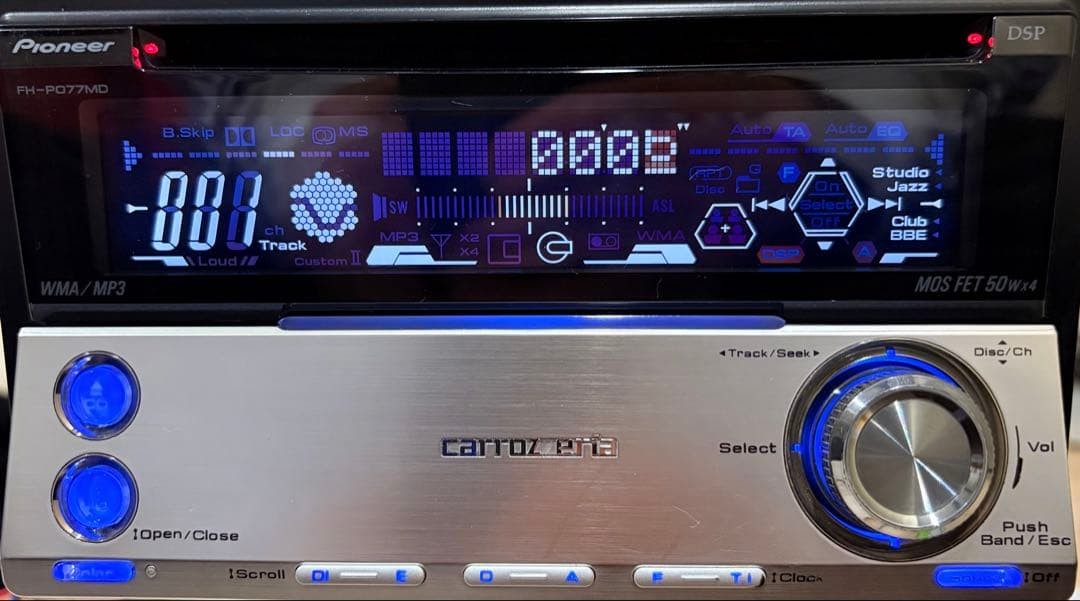 Pioneer Carrozzeria FH-P077MD Car Audio CD MD Receiver Tested Japan