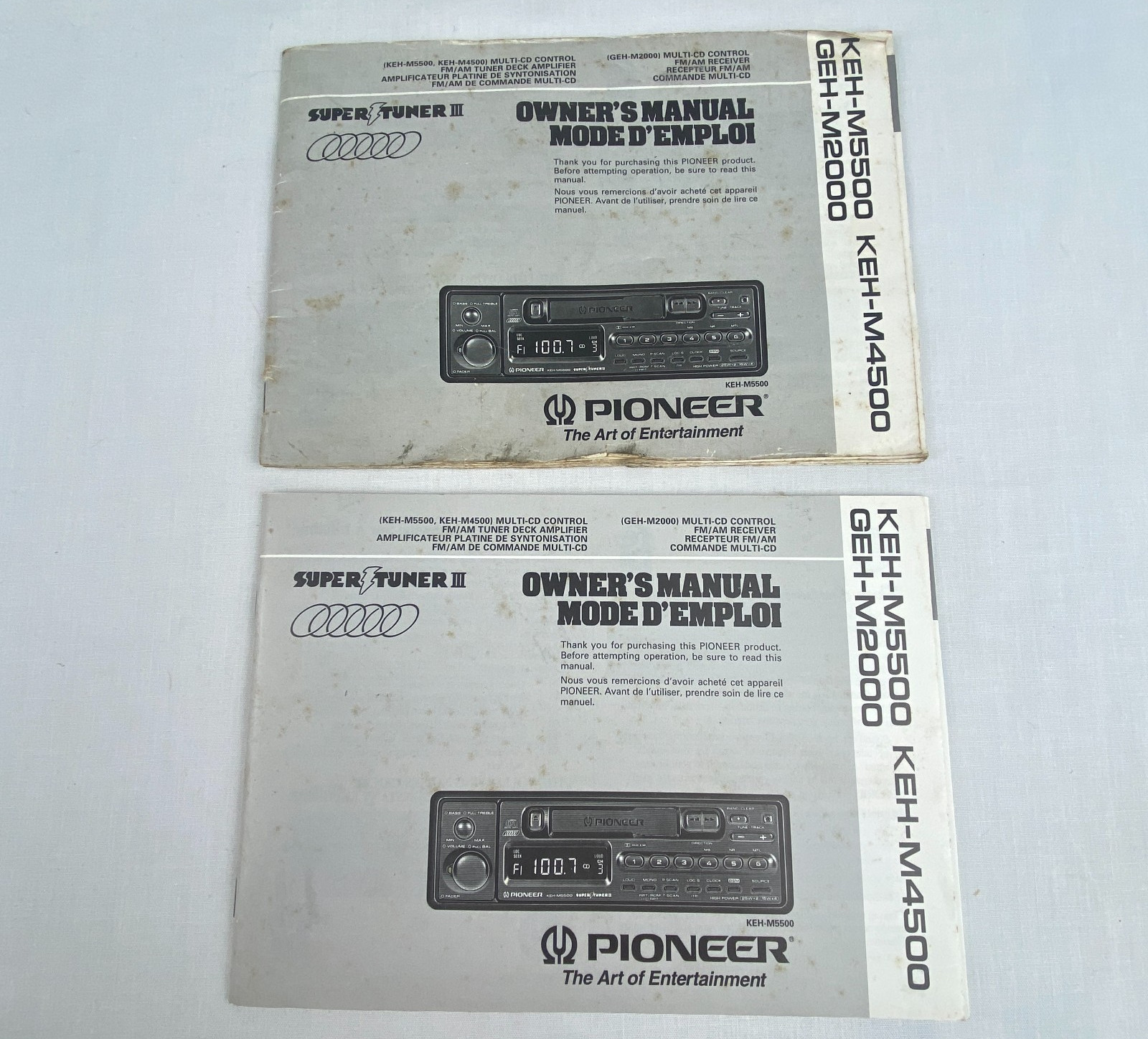 Pioneer KEH-M4500 Cassette Car Stereo w/ Detachable Faceplate Box Manual B50