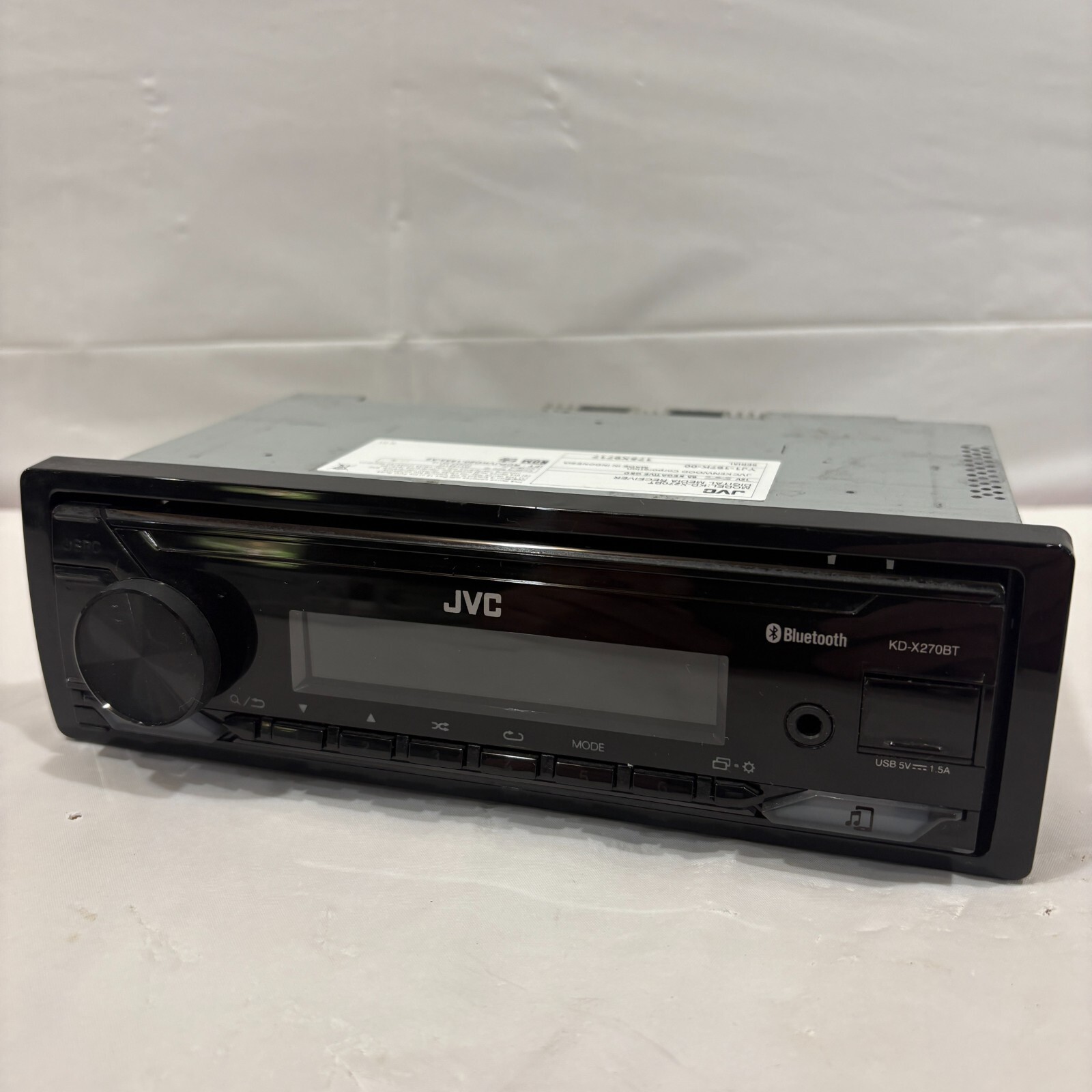 JVC KD-X270BT Bluetooth 1 DIN Car Stereo w/Detachable Face Plate, 13-Band EQ