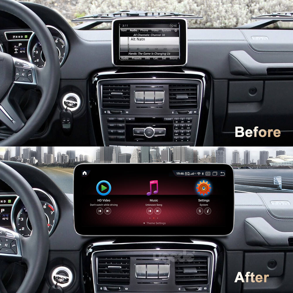 12.3inch Android Screen Upgrade GPS for Mercedes Benz G class G63 2012-2016