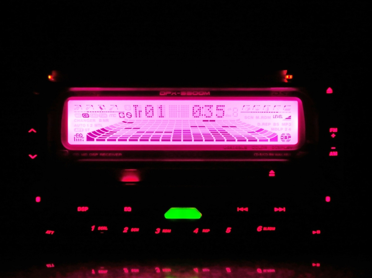 Kenwood DPX-5300M 2DIN Car Audio CD MD Player Operation Confirmed Very Good