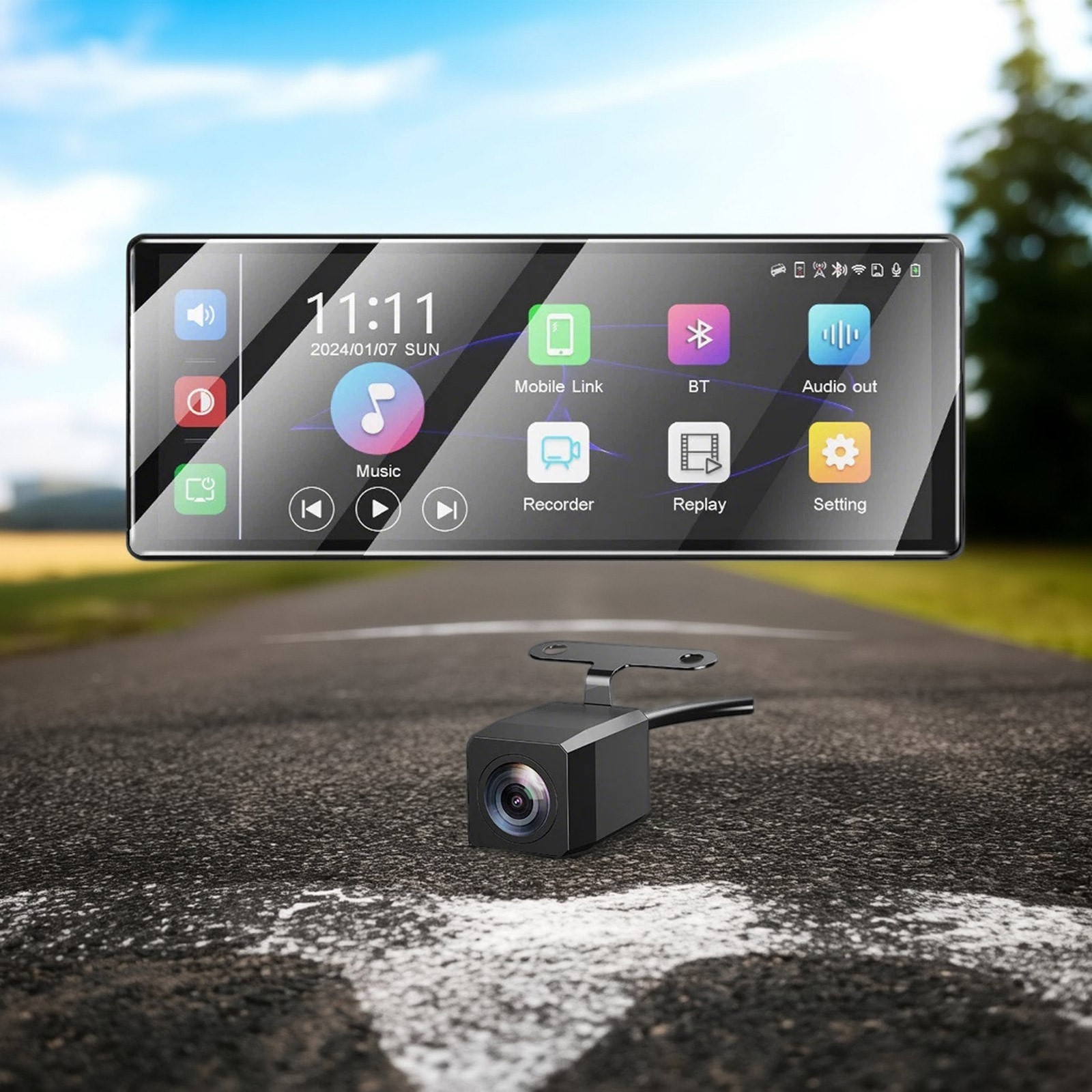 Car Portable IPS Touch Screen Android Auto Radio Apple CarPlay Tablet 11.3″ Inch