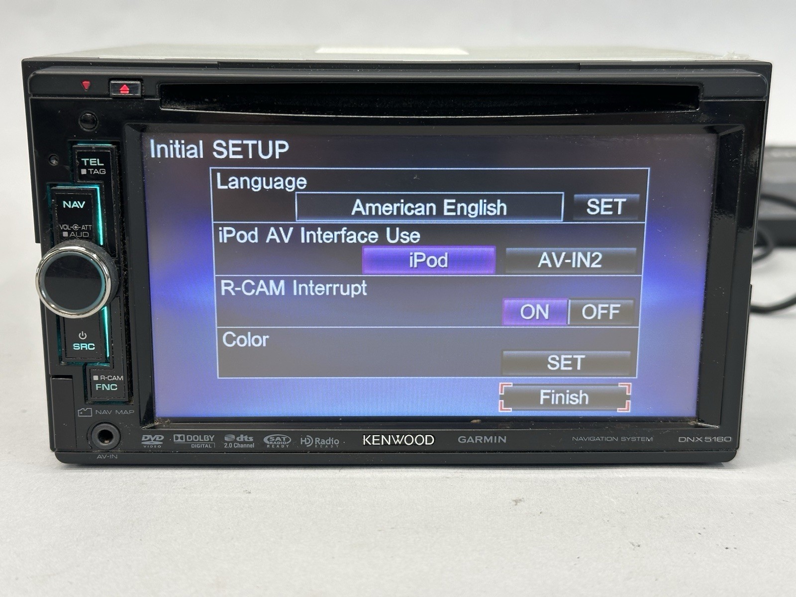 Kenwood DNX5160 Bluetooth Apple Car Play GPS Navigation CD DVD Touchscreen Radio