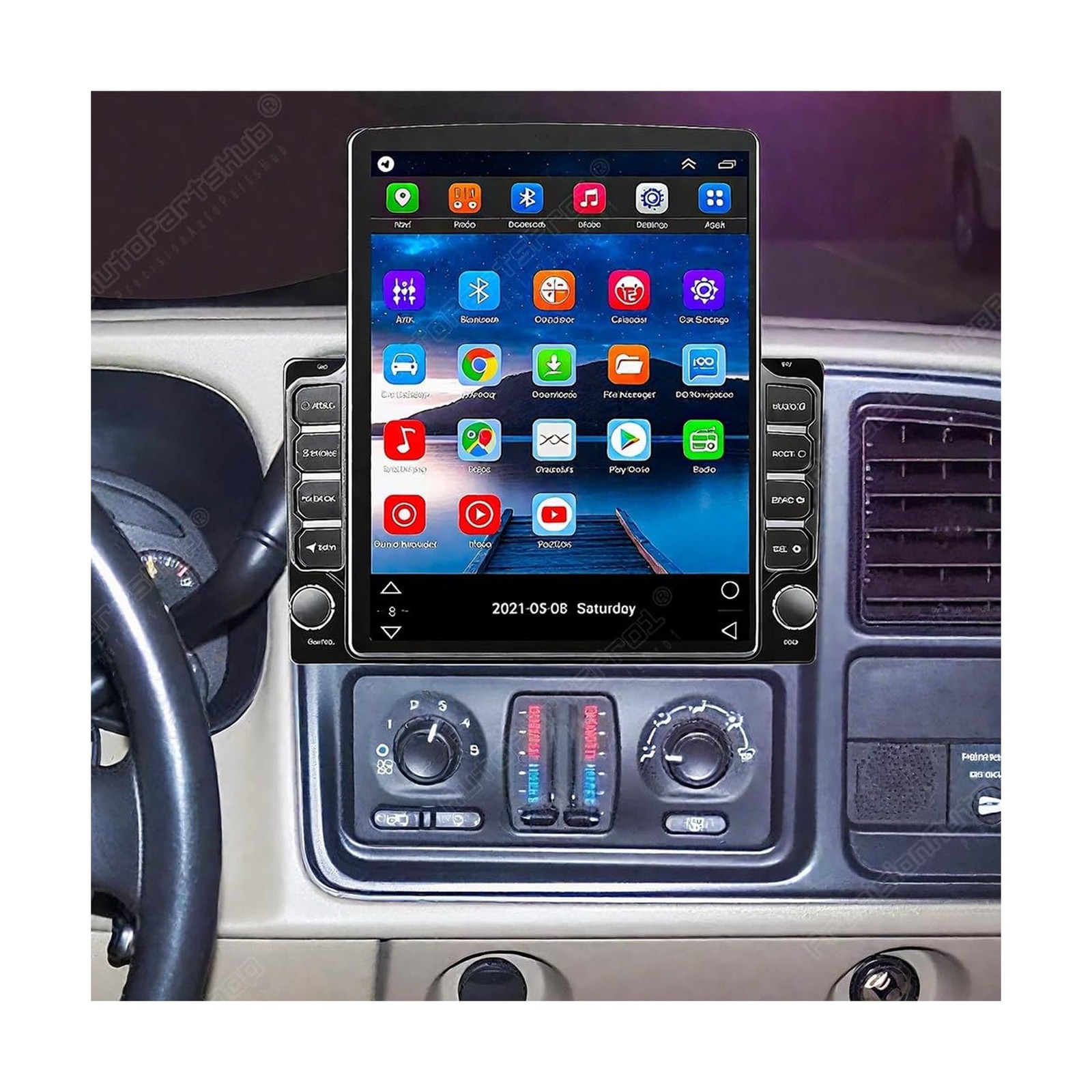9.7 inch Car Stereo for Cadillac Escalade ESV 2003 2004 2005 2006, 2+32G Touc…