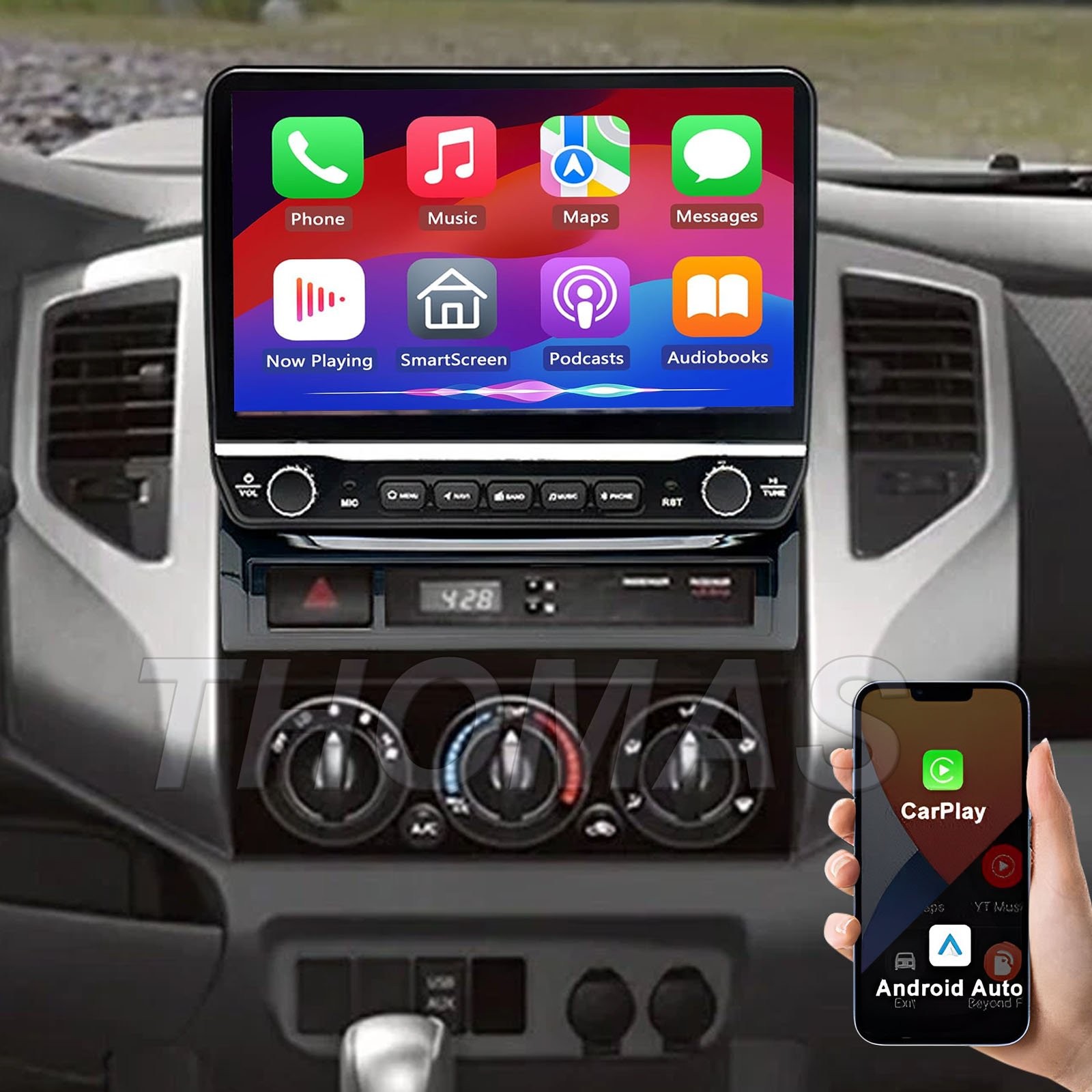 10” For Toyota Tacoma 2005-2013 Android 15 Carplay Car Stereo Radio GPS Navi BT