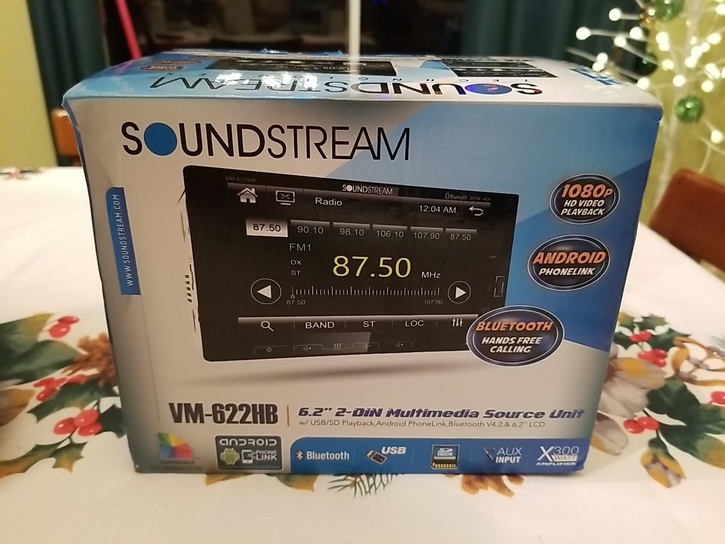 Soundstream VM-622HB 6.2” Car Monitor Bluetooth Receiver w/Android PhoneLink/USB